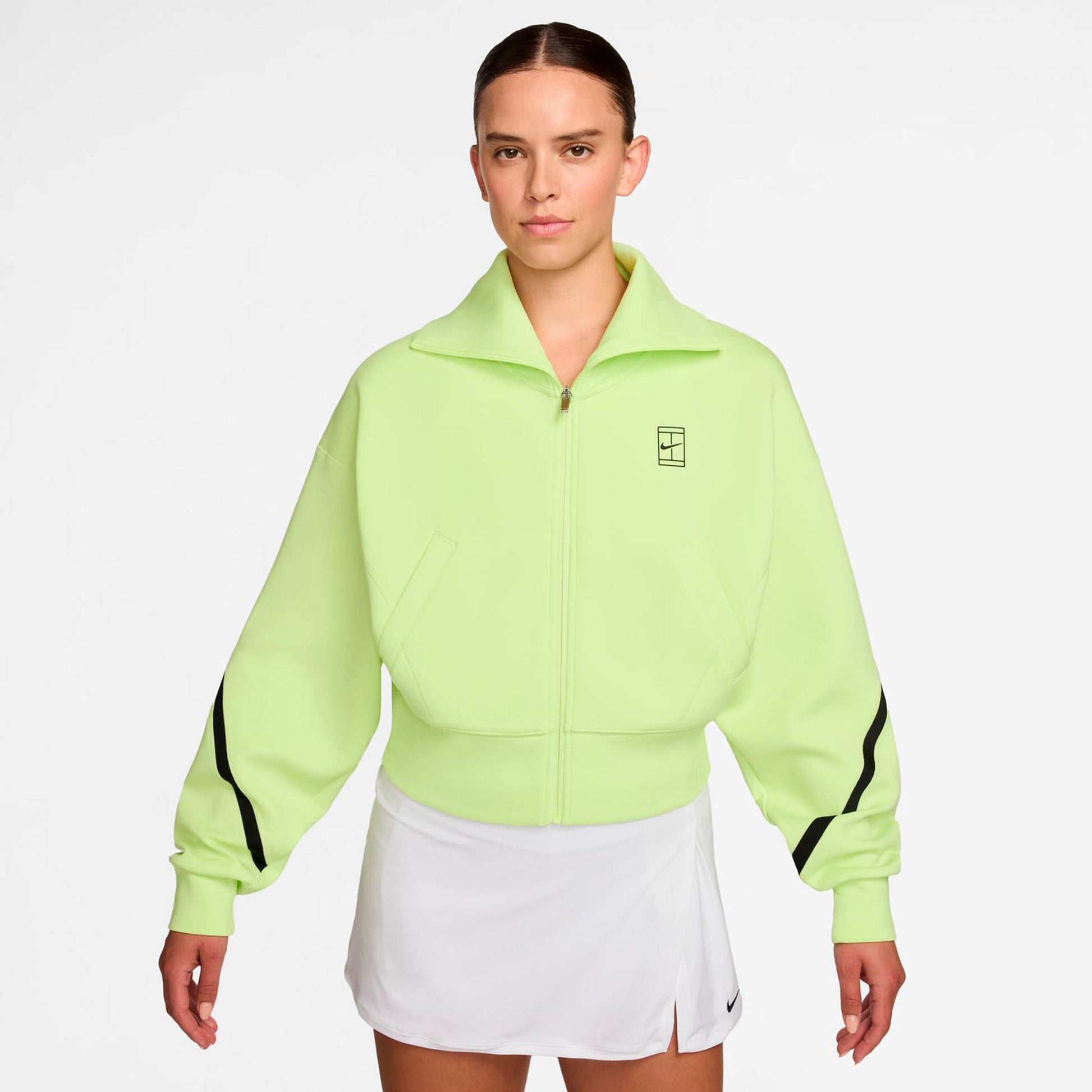 Nike Court Dri-Fit Advantage  Veste de survêtement Femmes-jaune lemon