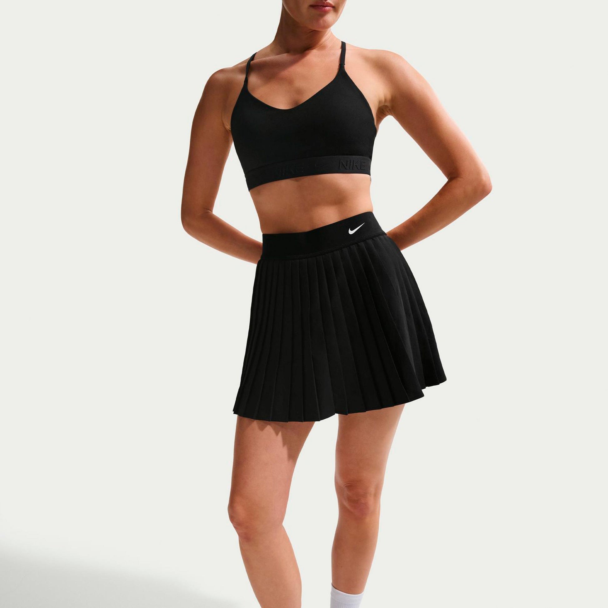 Nike Dri-Fit Victory High Rise Pleated Jupe Femmes-noir