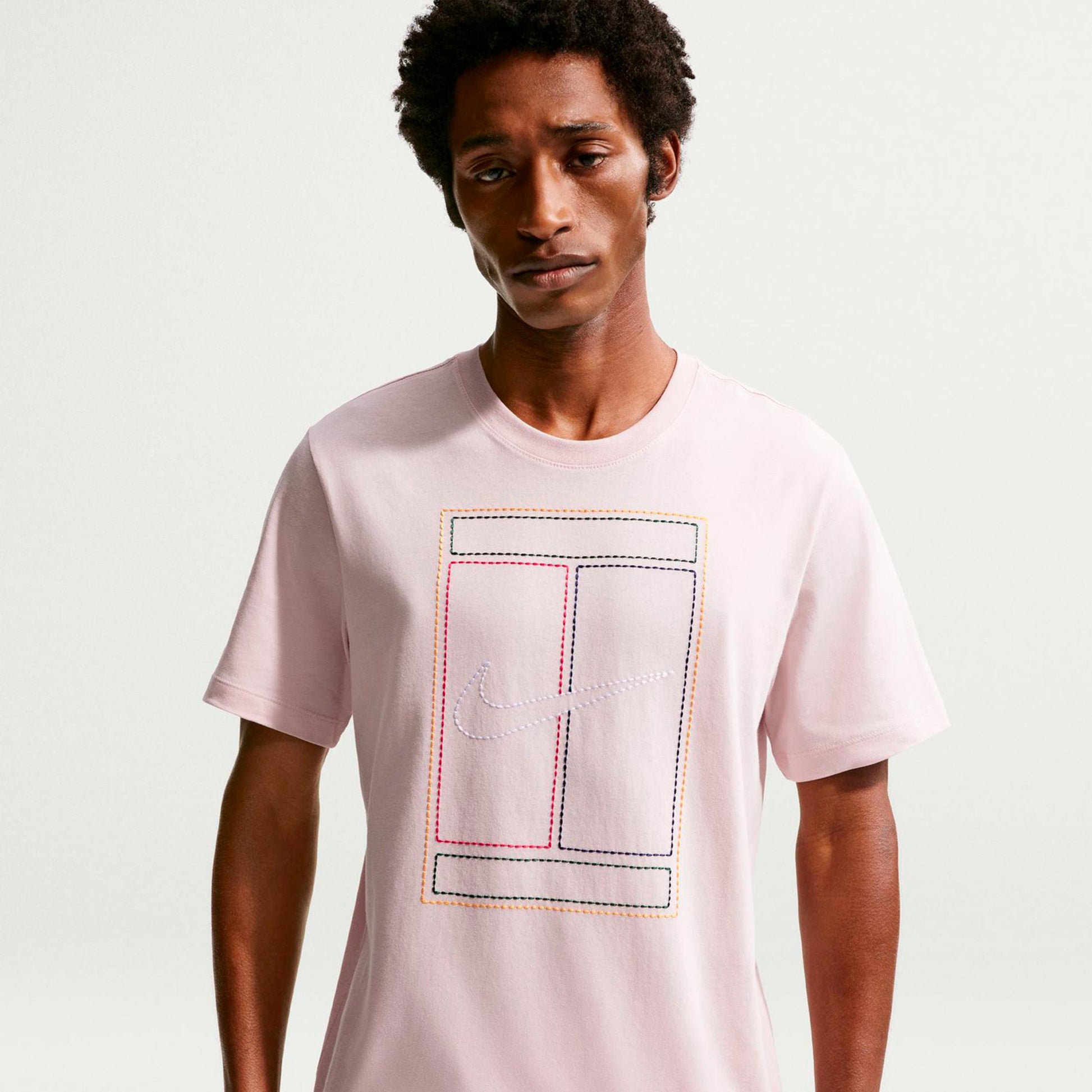 Nike Court Heritage T-shirt Hommes - vieux rose