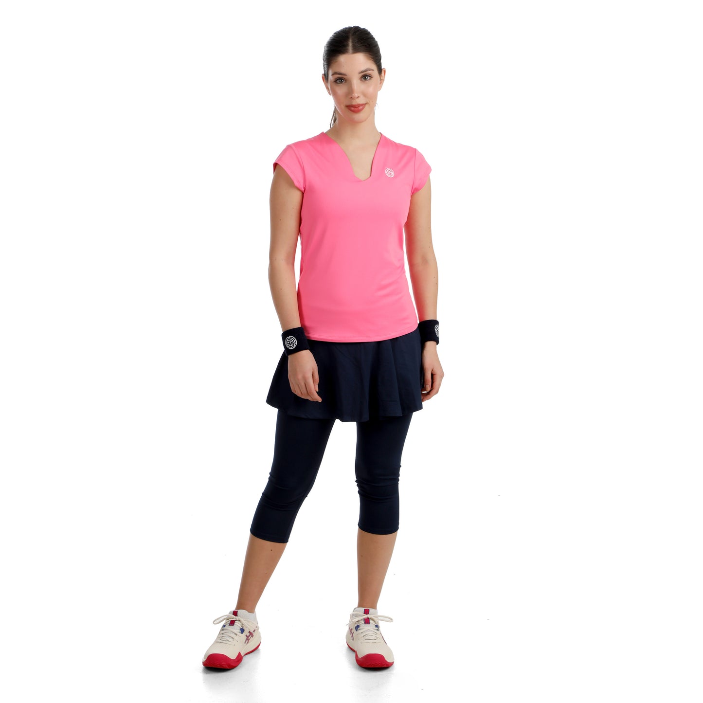 BIDI BADU Crew 2.0 V-Neck T-shirt Femmes-pink