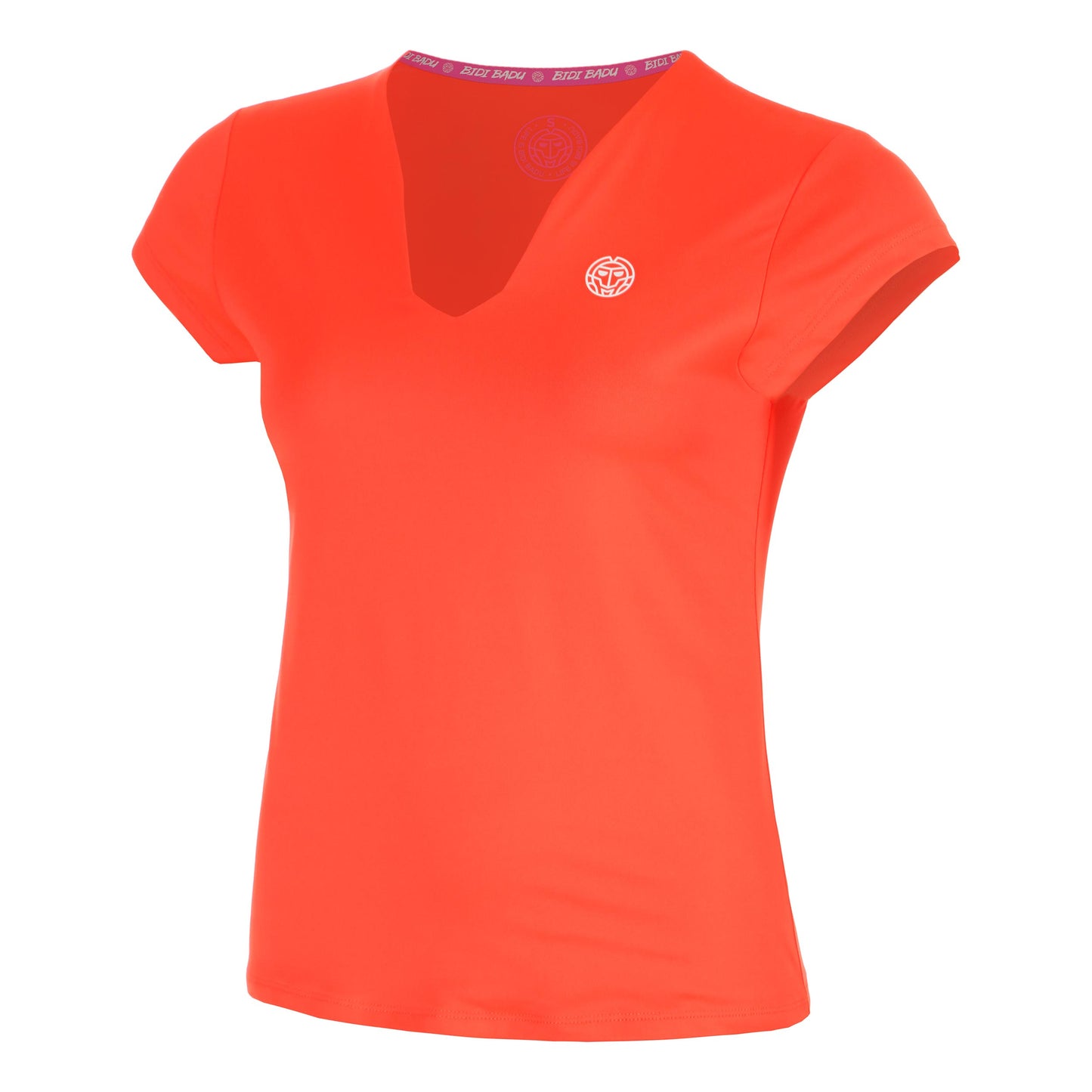 BIDI BADU Hey Laguna V-Neck T-shirt Femmes-corail