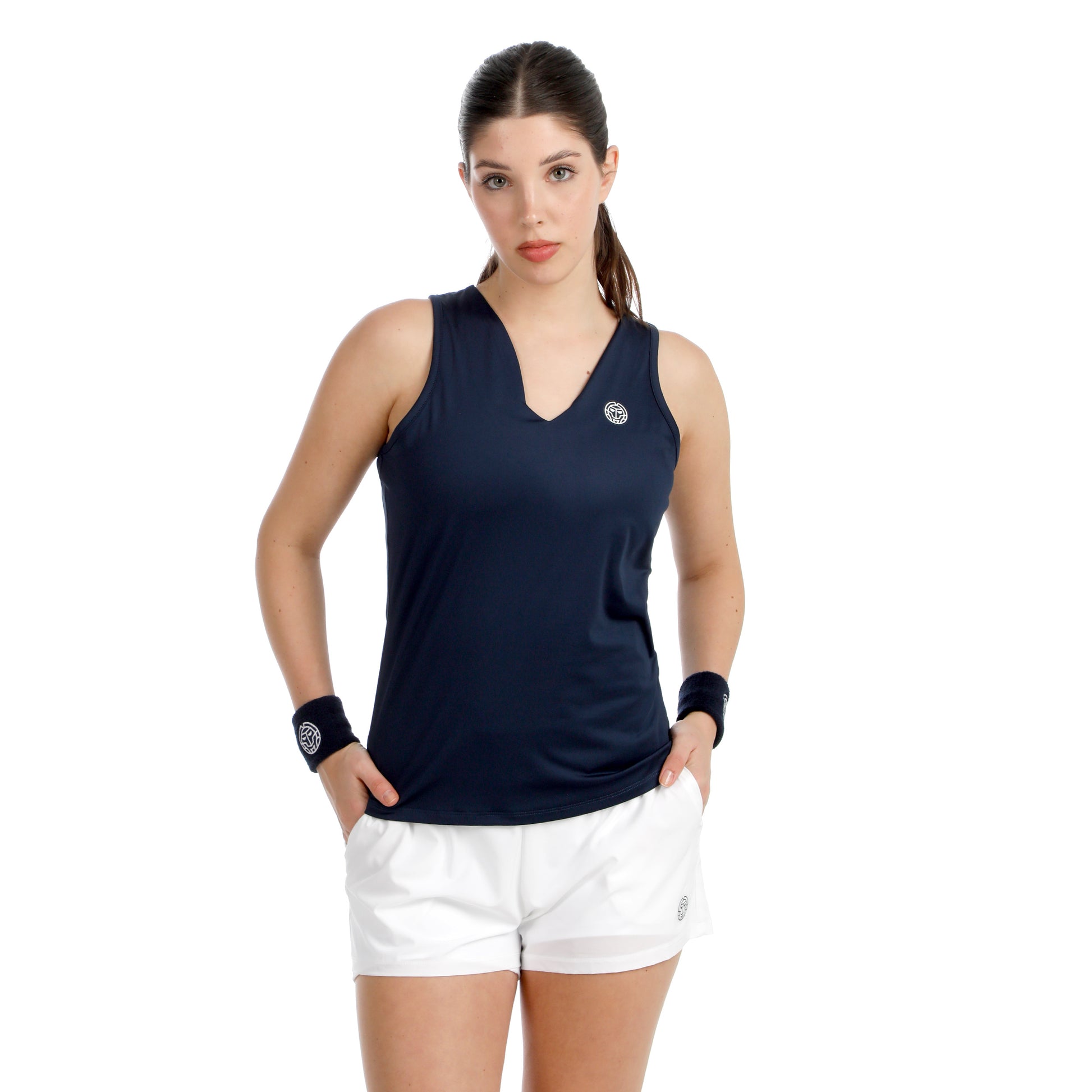BIDI BADU Crew 2.0 V-Neck Débardeur tank top Femmes-bleu foncé