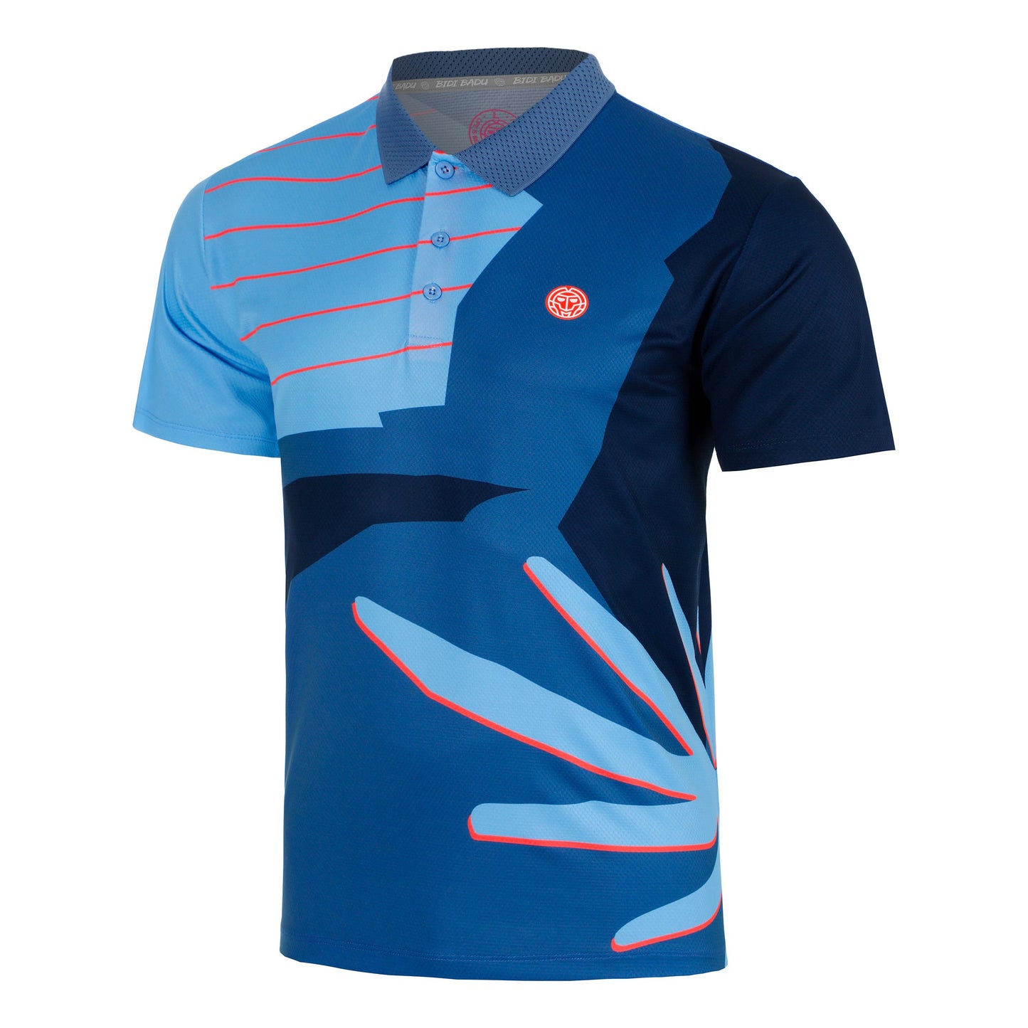 BIDI BADU Hey Laguna Polo Hommes-bleu, corail