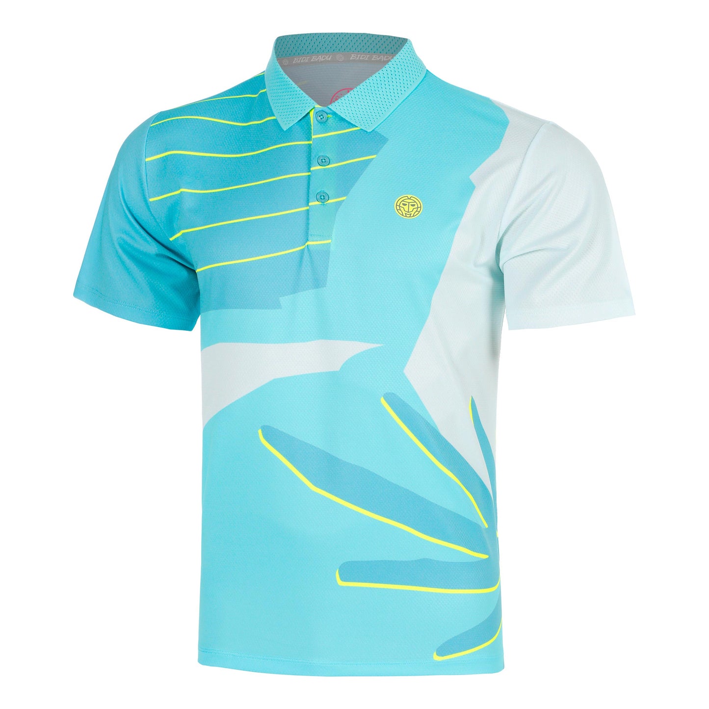 BIDI BADU Hey Laguna Polo Hommes-turquoise, multicouleur
