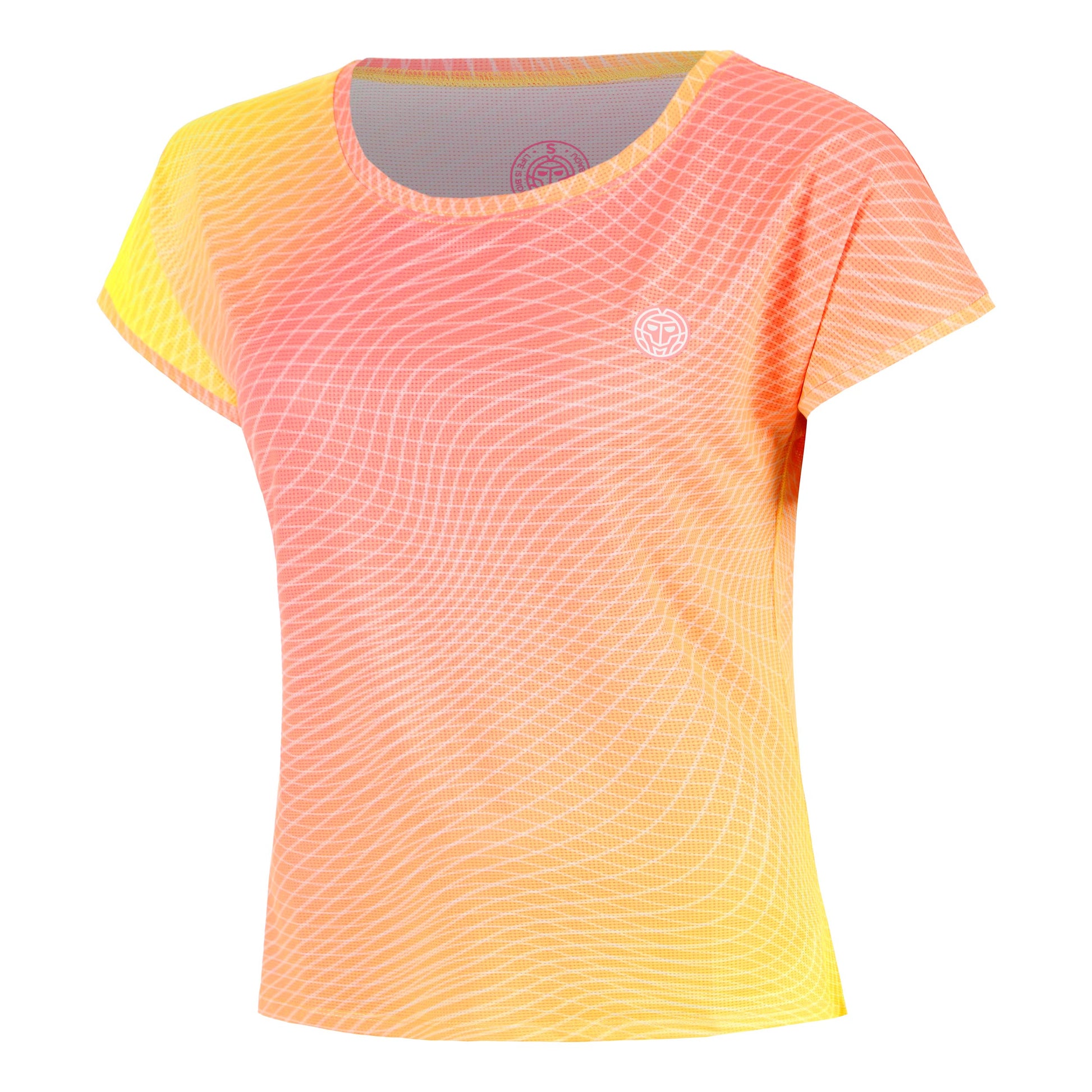 BIDI BADU Out of Control Capsleeve T-shirt Femmes-pink, jaunes fluo