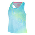Out of Control Racerback Débardeur tank top Femmes-bleu clair, jaunes fluo