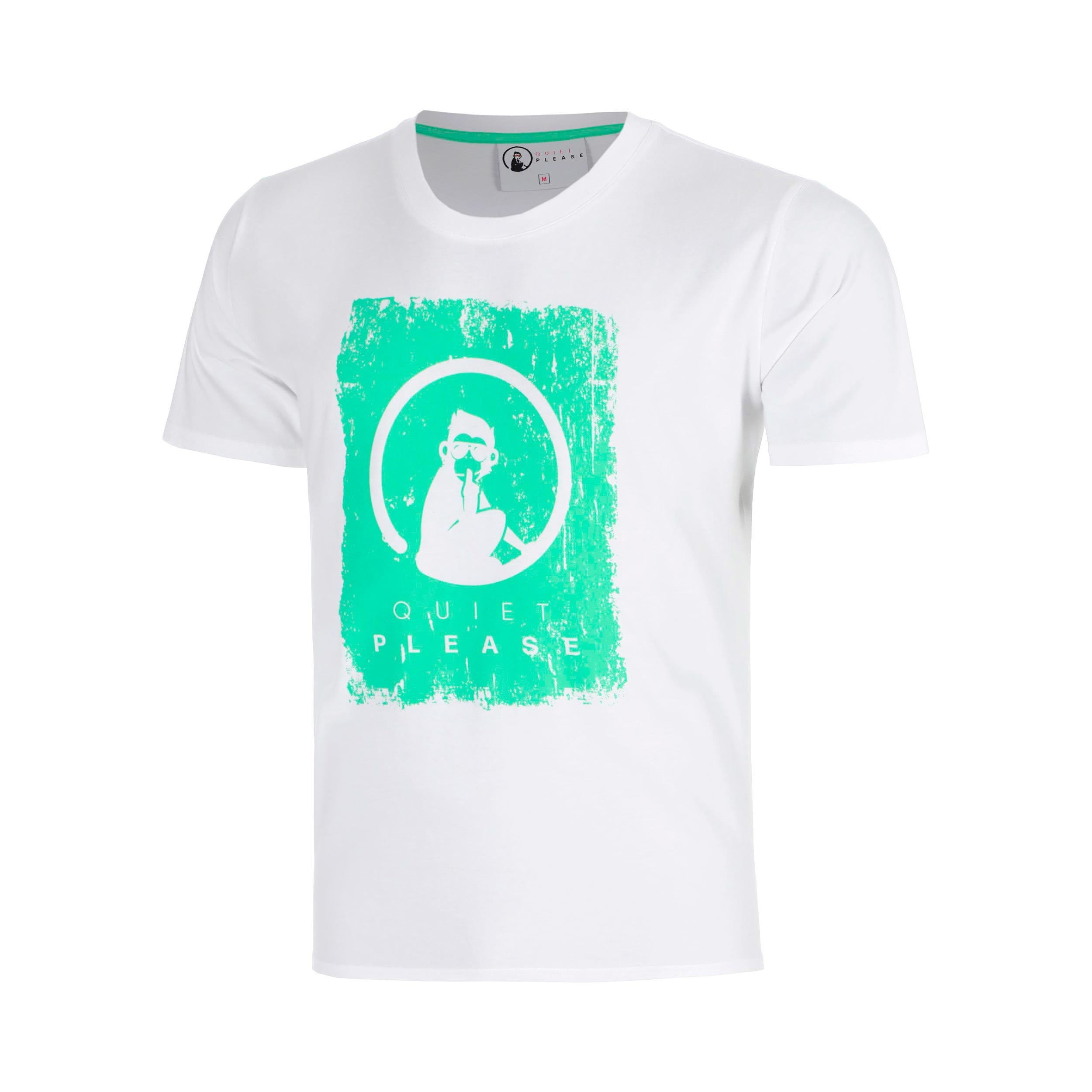 Quiet Please Joy Scraped T-shirt Garçons-blanc, bleu