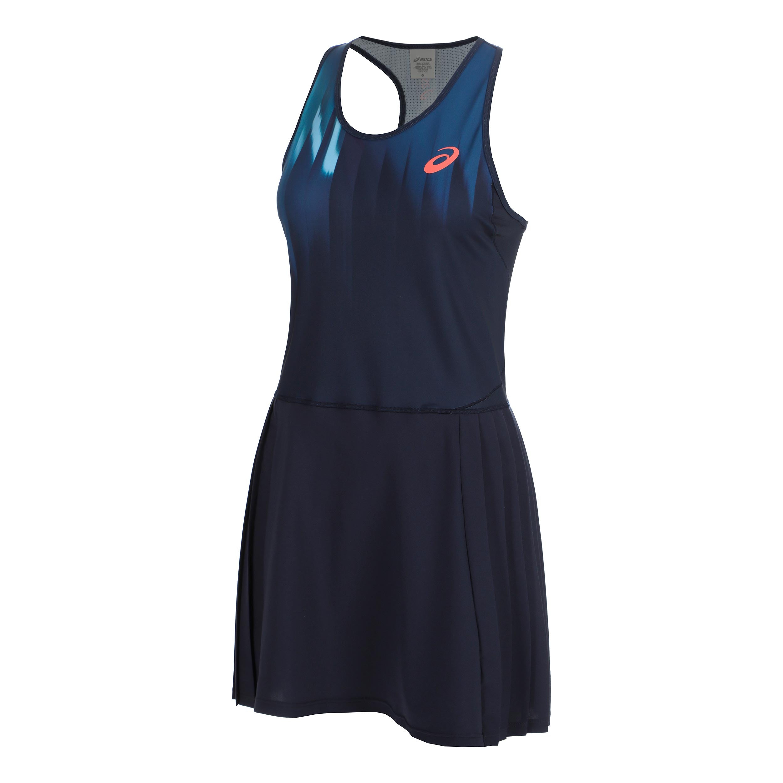 ASICS AOP Robe Femmes - bleu foncé, blanc