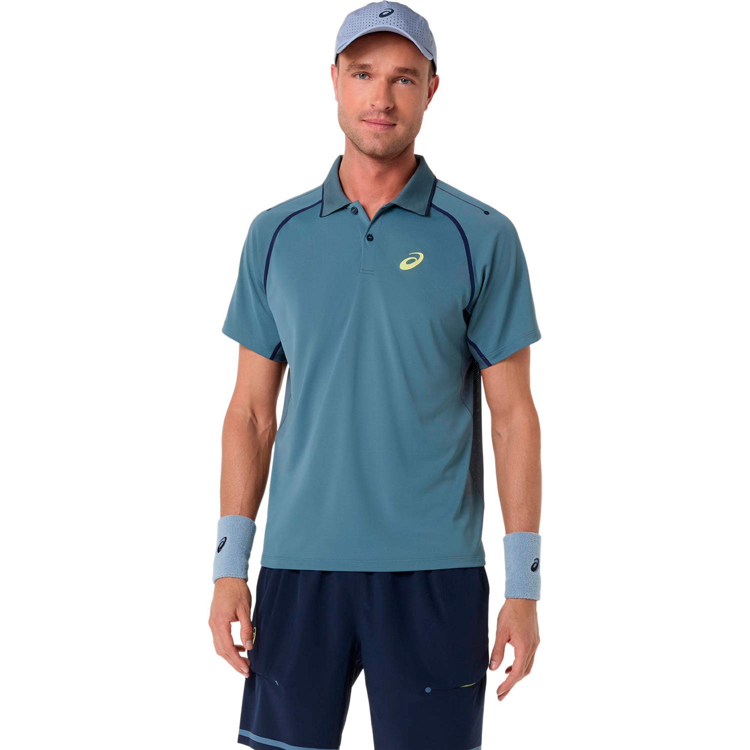 ASICS Match    Polo Hommes - bleu petrol
