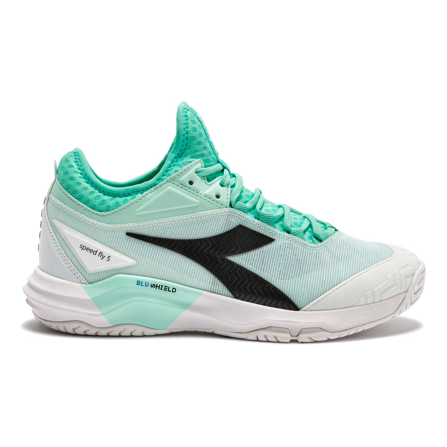 Diadora Speed Blushield Fly 5 Chaussures toutes surfaces Femmes-turquoise, noir