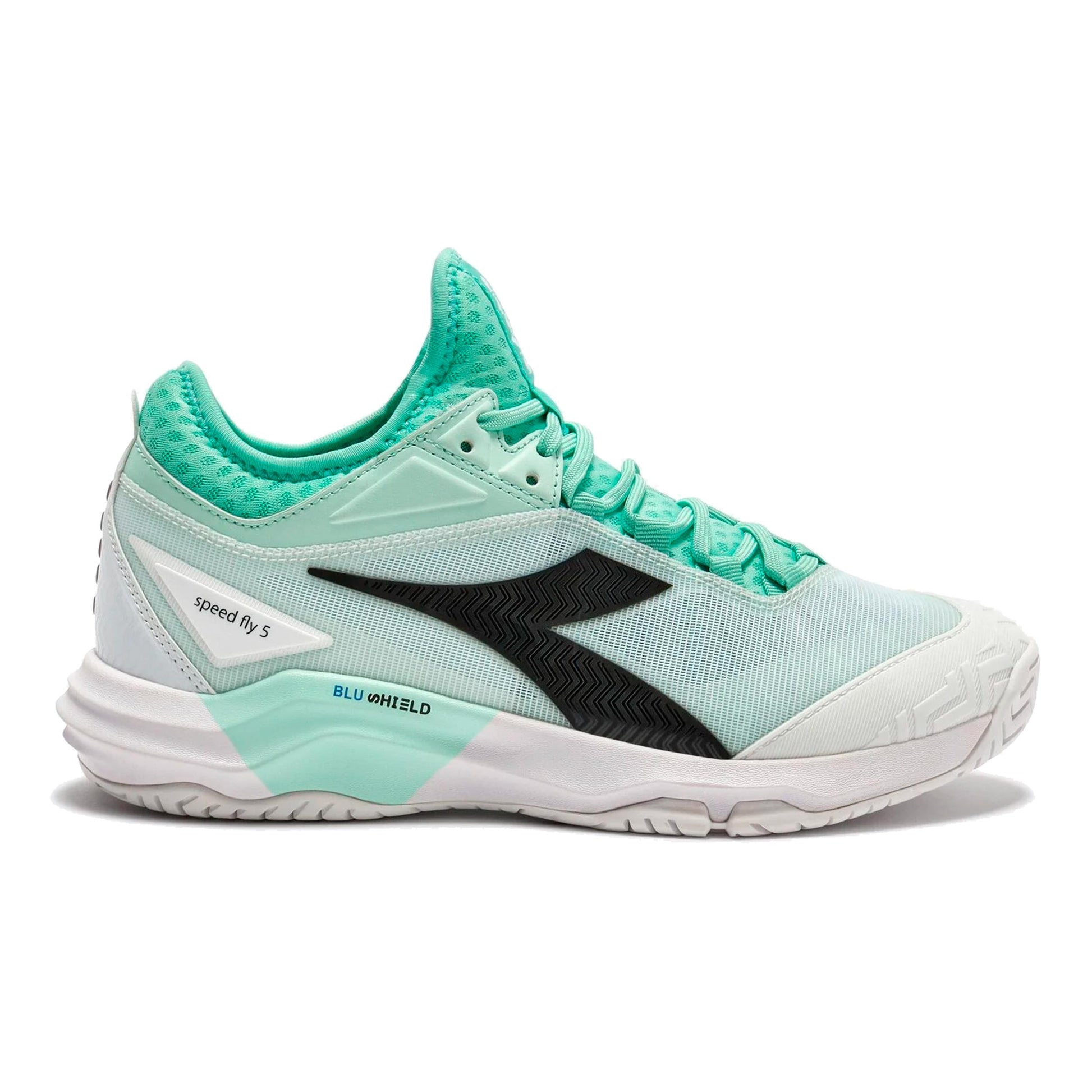 Diadora Speed Blushield Fly 5 Chaussures toutes surfaces Femmes-turquoise, noir
