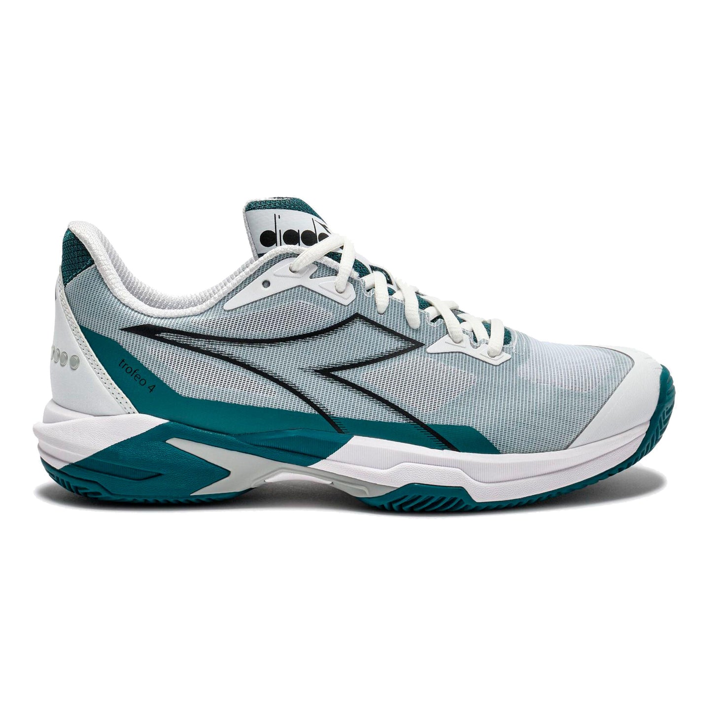 Diadora Trofeo 4 Chaussure terre battue Hommes-blanc, noir