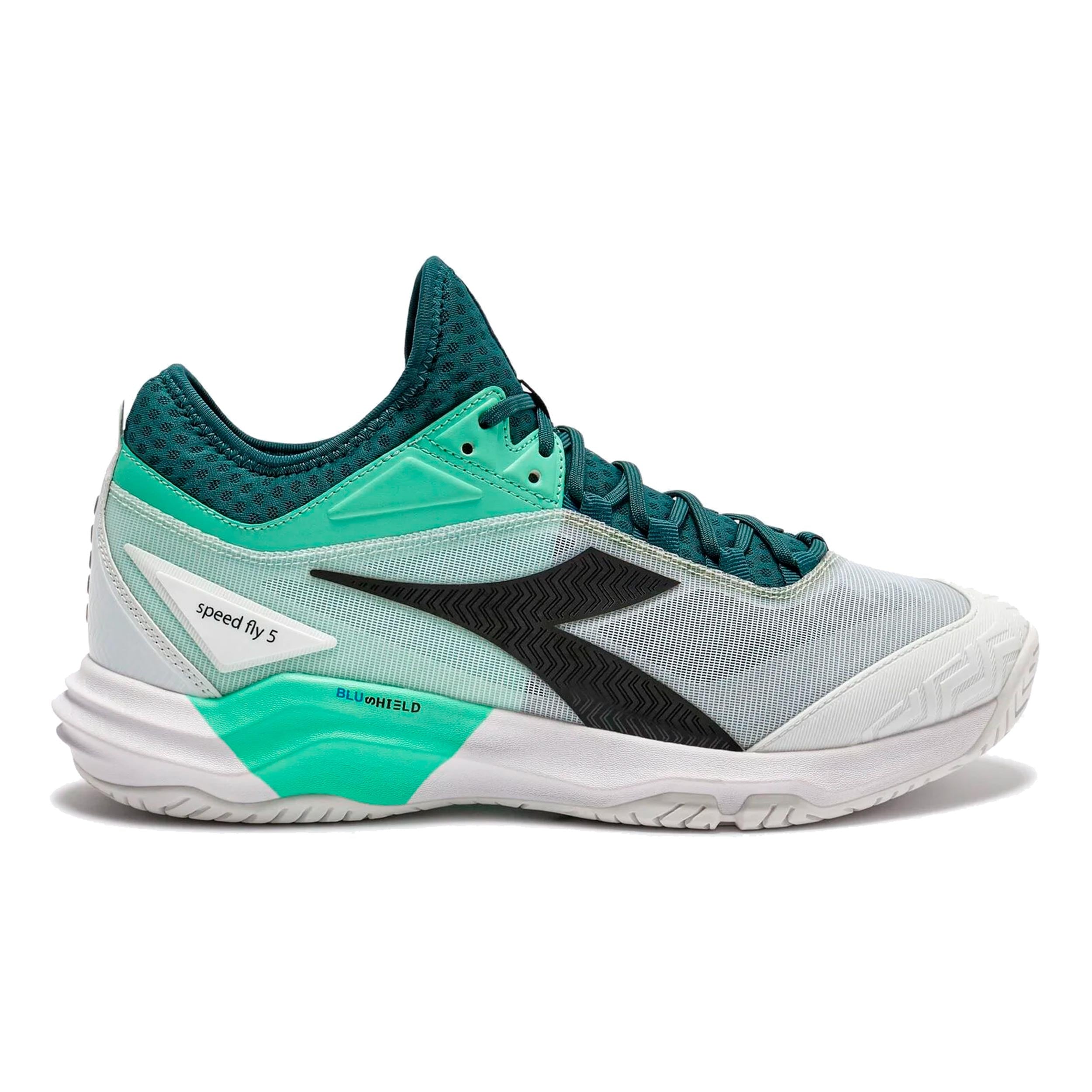 Diadora Speed Blushield Fly 5 Chaussures toutes surfaces Hommes-bleu petrol, noir