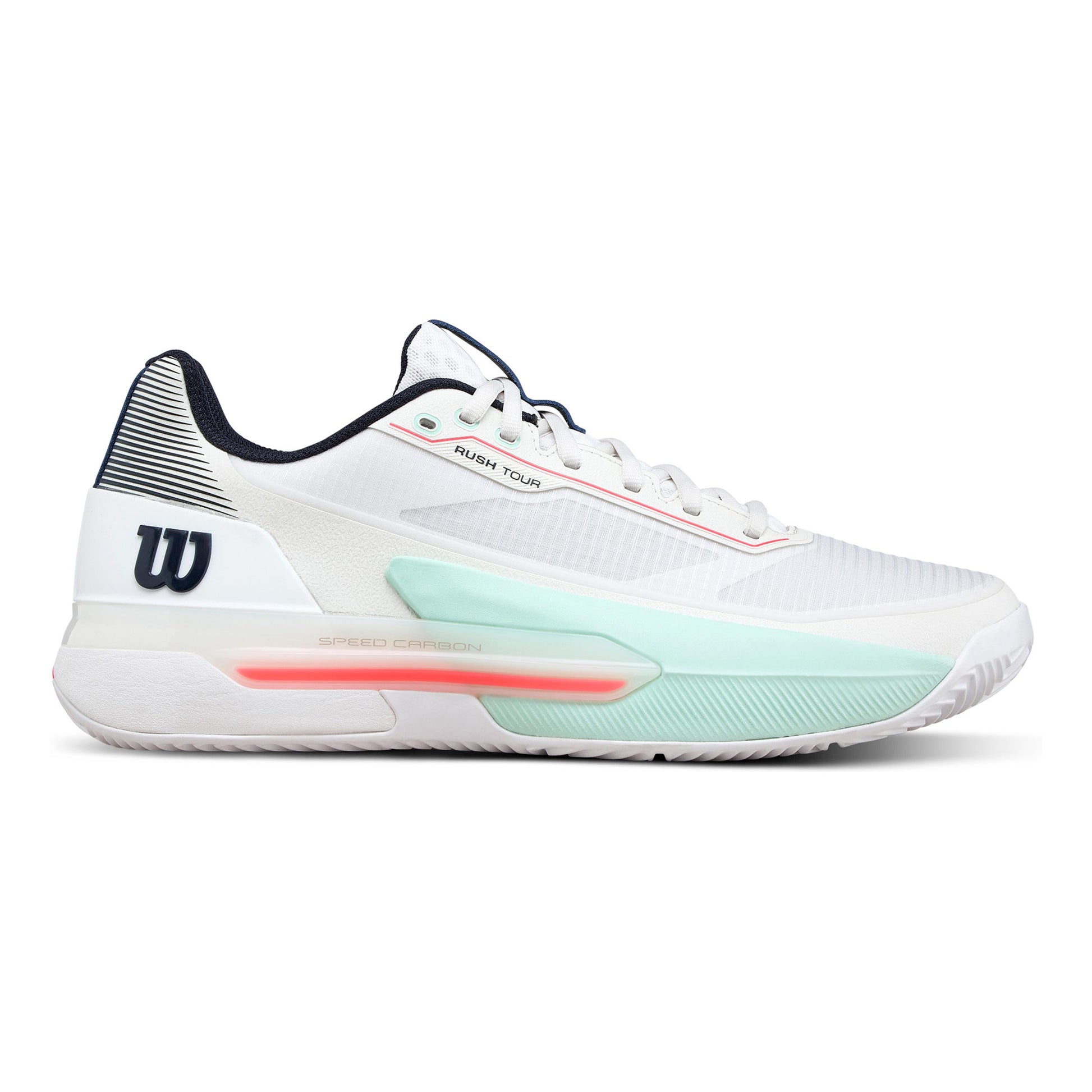 Wilson Rush Tour 5 Chaussure terre battue Hommes-blanc, turquoise