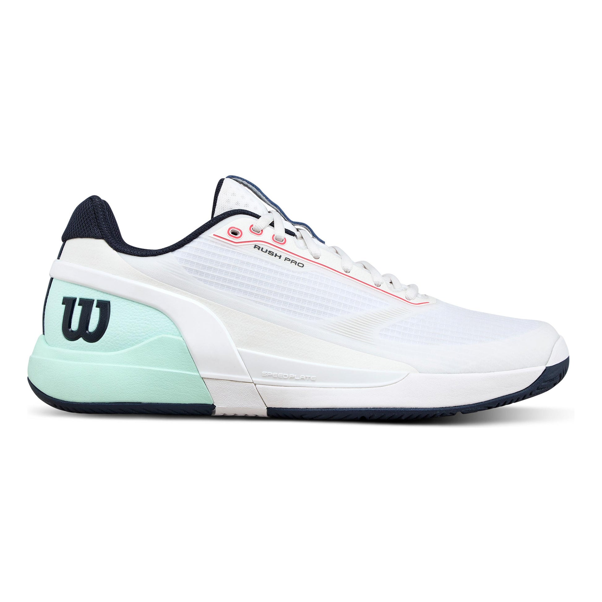 Wilson Rush Pro 5 Chaussures toutes surfaces Hommes-blanc, turquoise