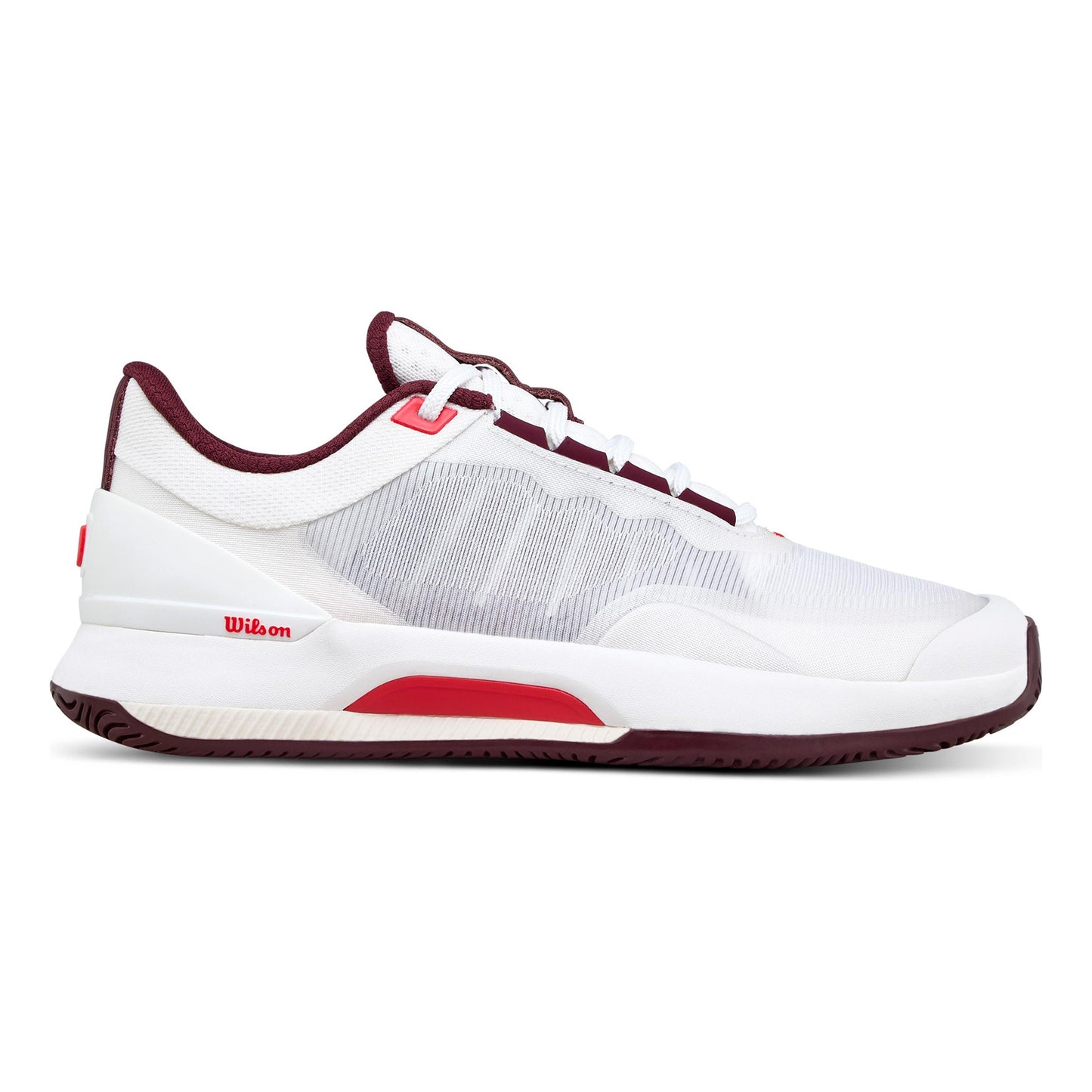 Wilson Intrigue Tour Chaussures toutes surfaces Femmes-blanc, rouge vin