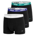 Essential Cotton Stretch Trunk Caleçon Pack de 3 Hommes - noir, bleu