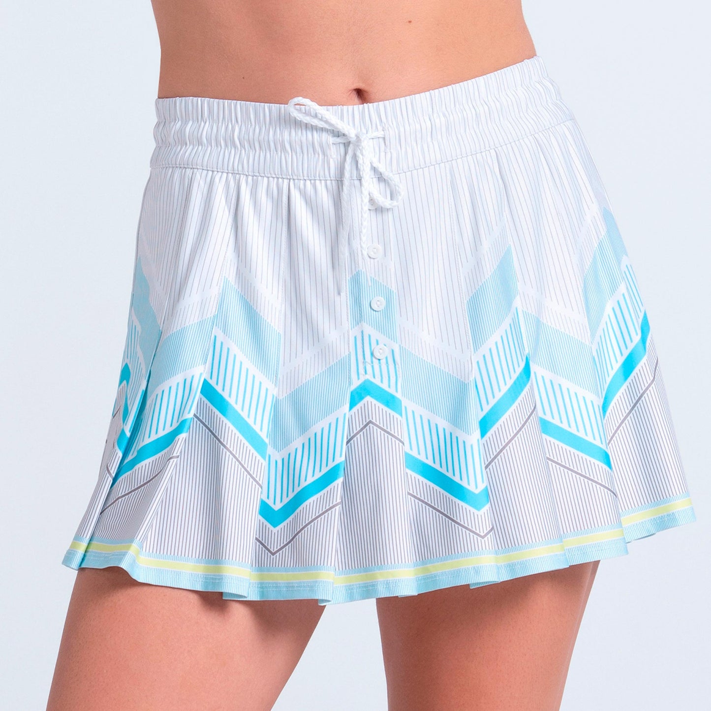 Lucky in Love High Waist Lavish Lane Jupe Femmes - blanc, multicouleur