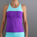 Bloom Débardeur tank top Femmes-violet, turquoise