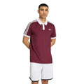Classics Polo Hommes - rouge vin, blanc