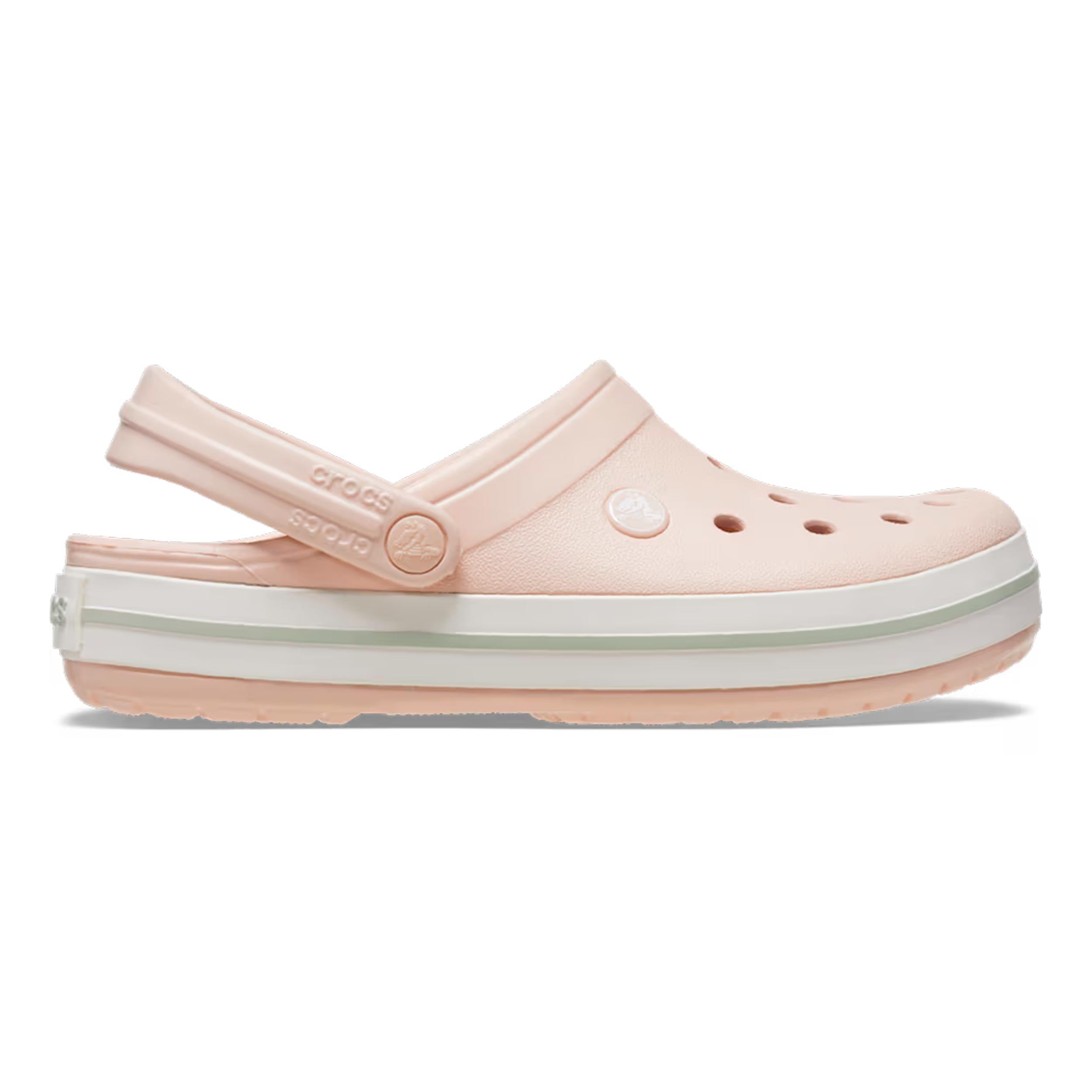 Crocs Crocband Clog Tongs Femmes - rosé, blanc