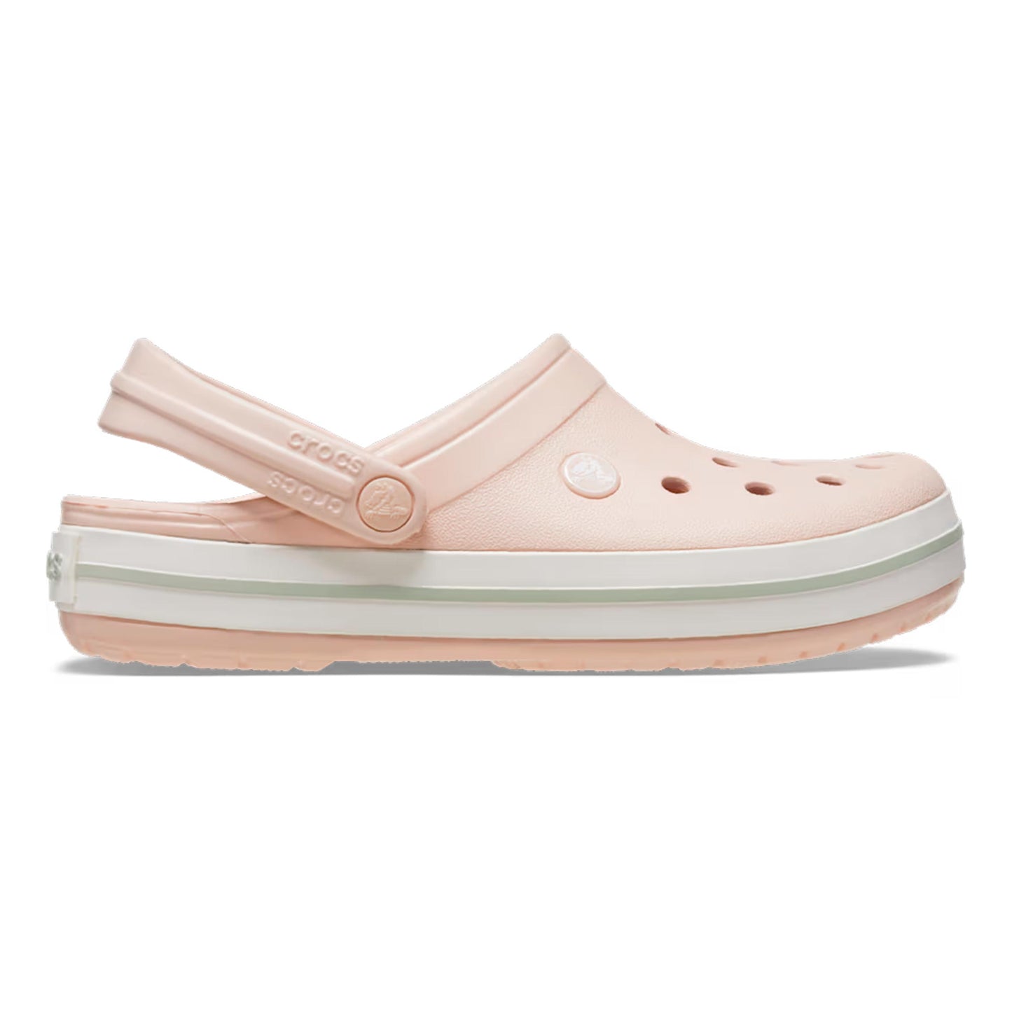 Crocs Crocband Clog Tongs Femmes - rosé, blanc