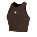 Memories Rib Crop Débardeur tank top Femmes - marron