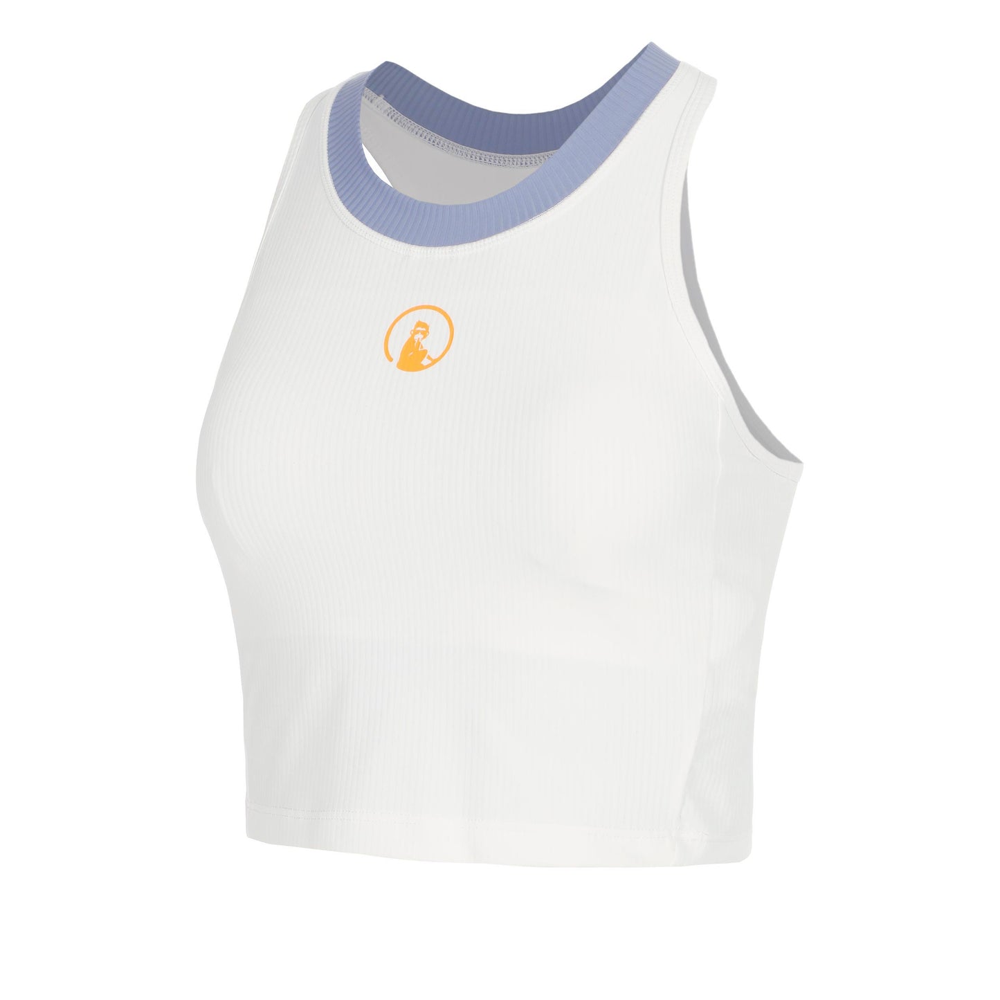 Quiet Please Memories Rib Crop Débardeur tank top Femmes - crème