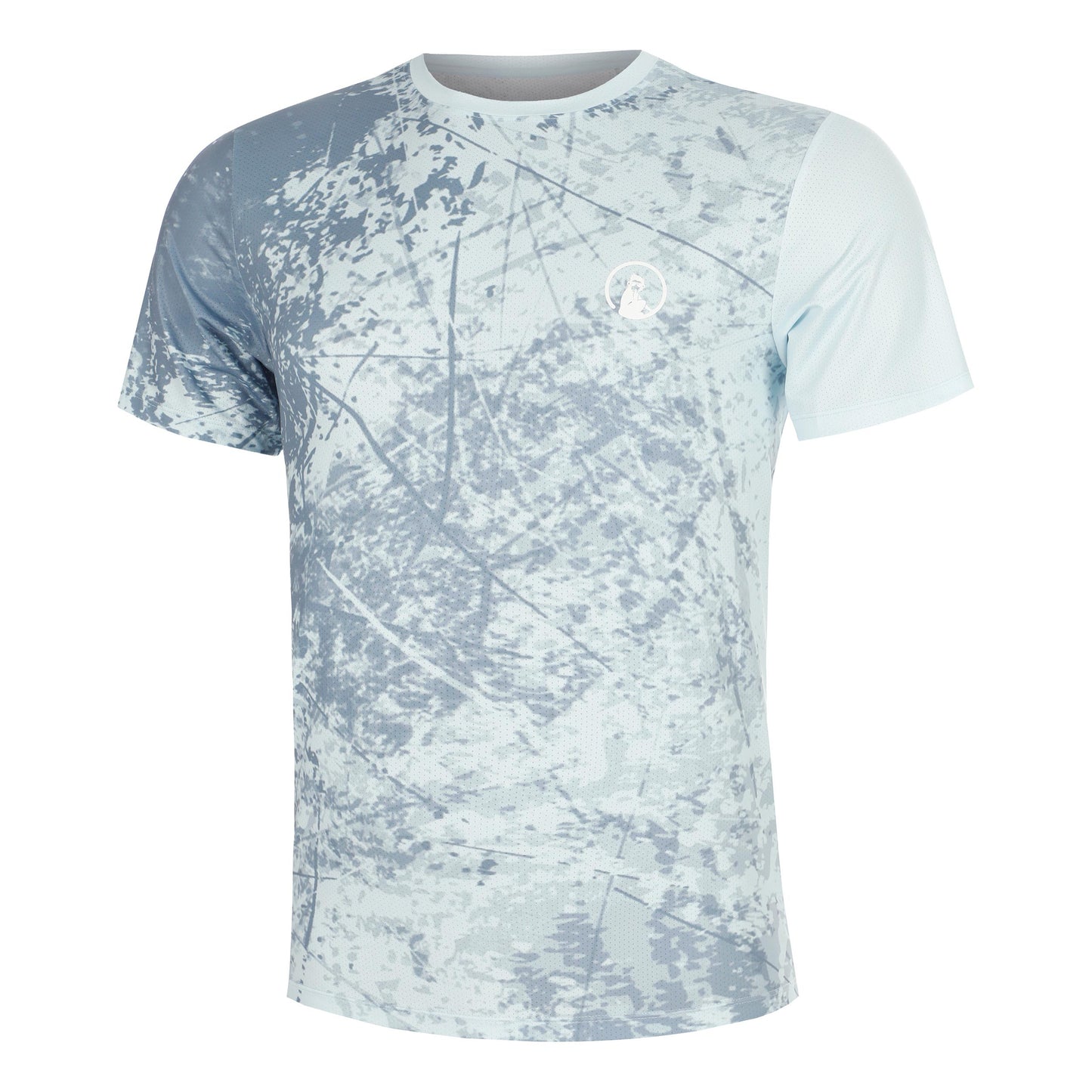 Quiet Please Memories Receiver Scrubbled T-shirt Hommes - bleu clair