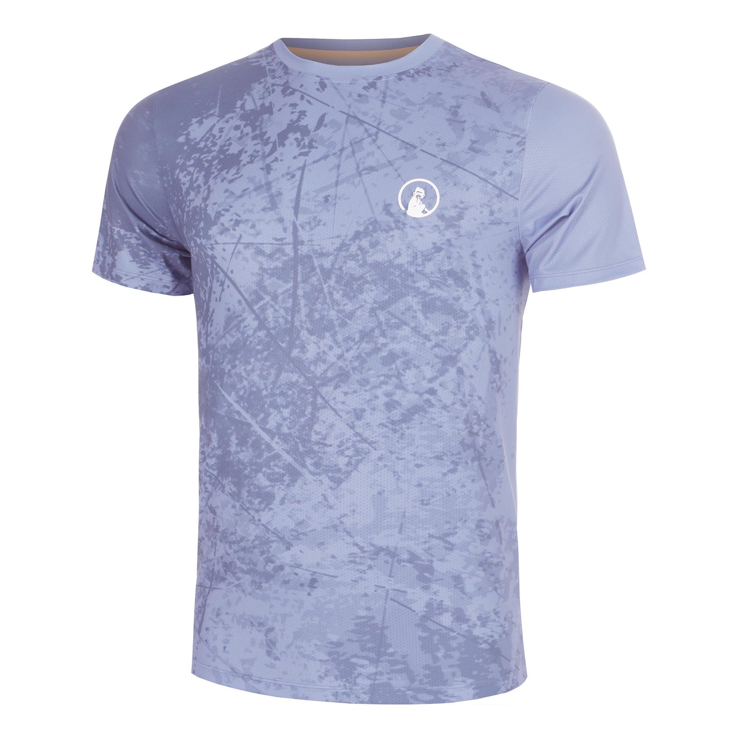 Quiet Please Glow Receiver Scrubbled T-shirt Hommes - bleu