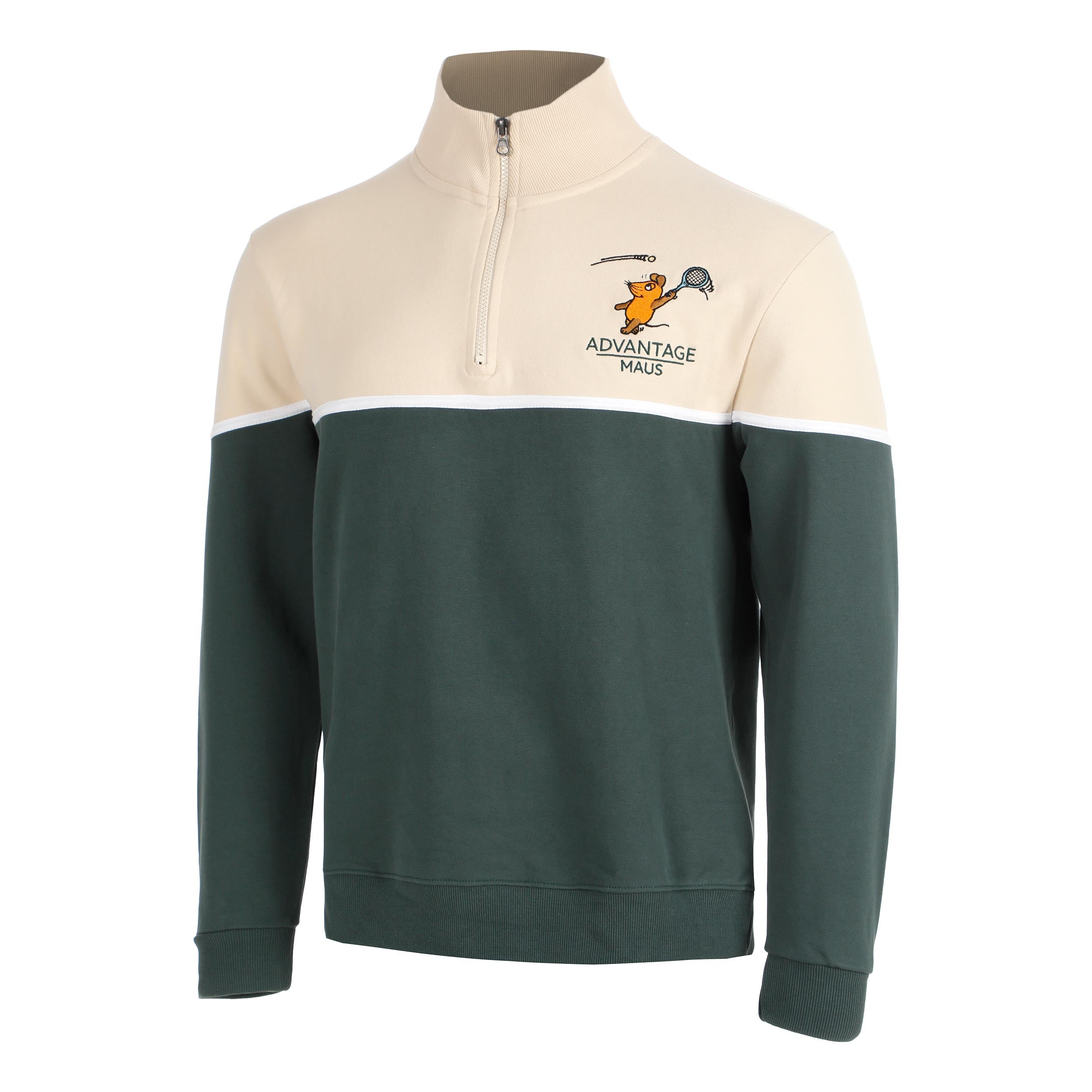 Lobster & Lemonade Maus Tennis Sweat-shirt Unisex - crème, vert