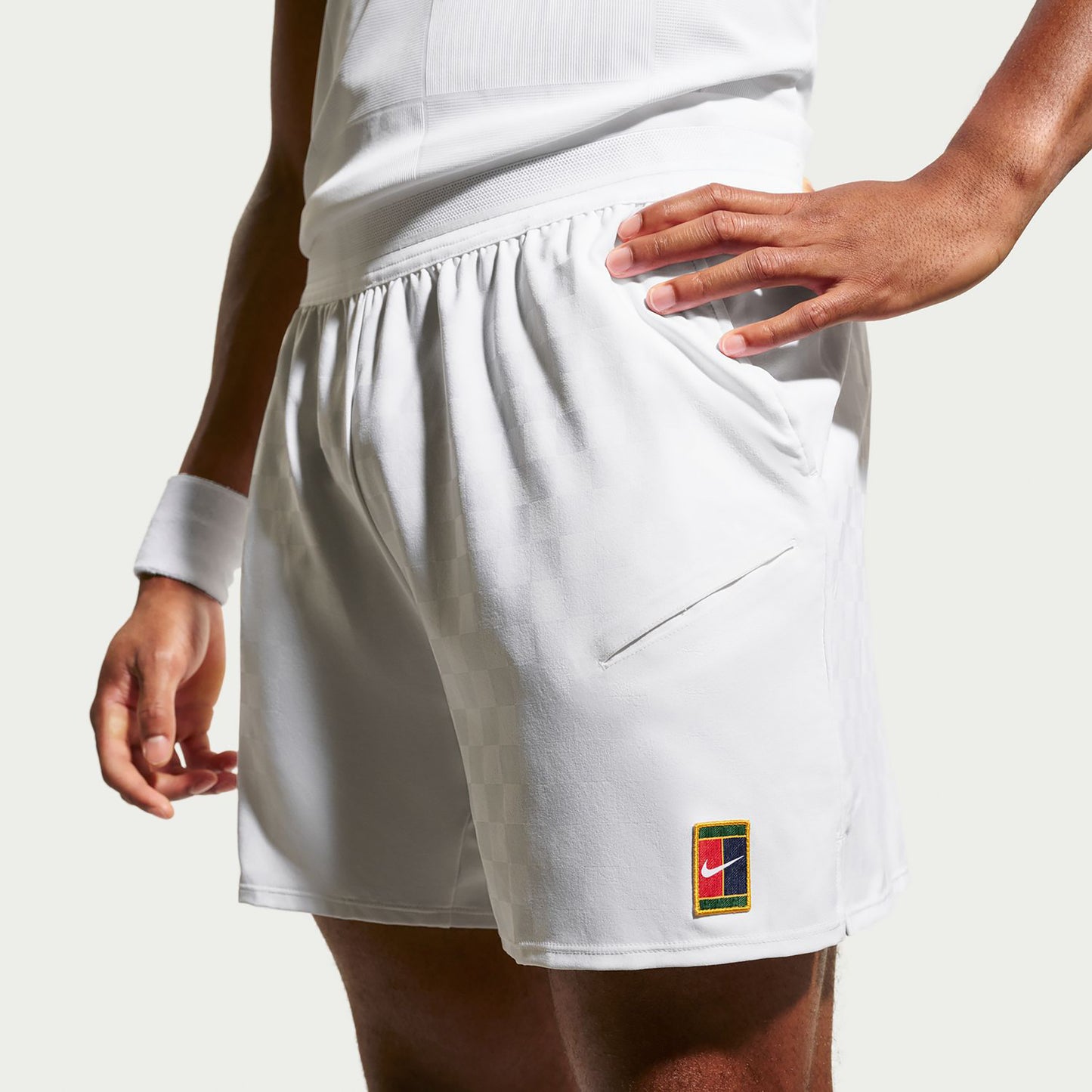 Nike Court Dri-Fit Slam Shorts Hommes - blanc