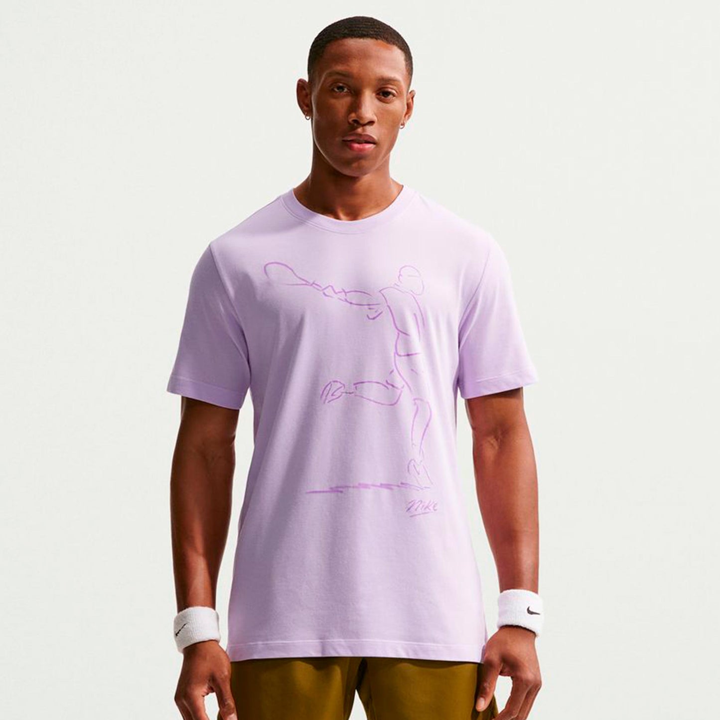 Nike Court Dri-Fit T-shirt Hommes - lilas