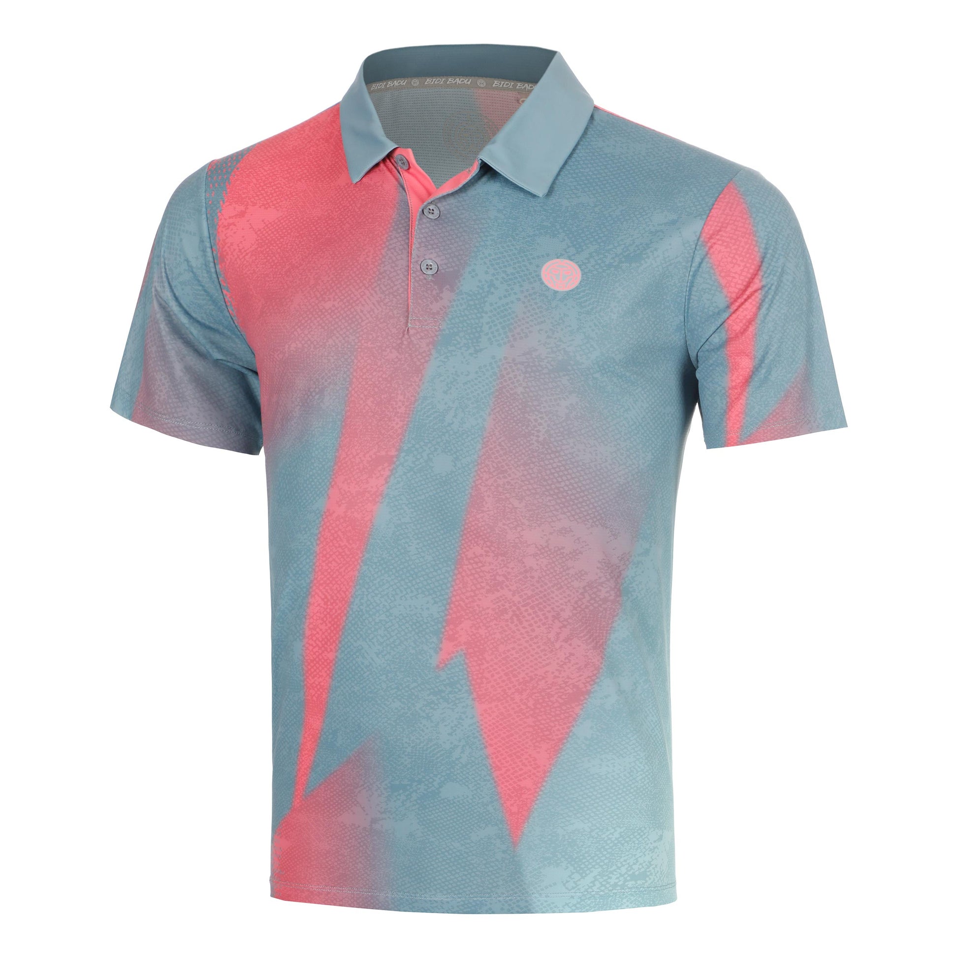 BIDI BADU Freeze Out  Polo Hommes - gris, rose