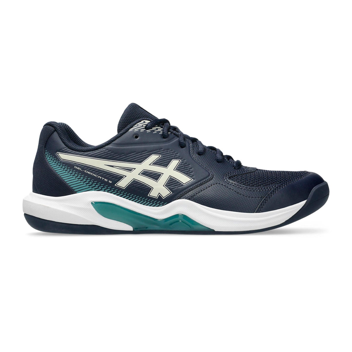 ASICS Gel-Dedicate 9 Chaussure moquette Hommes - bleu foncé, blanc