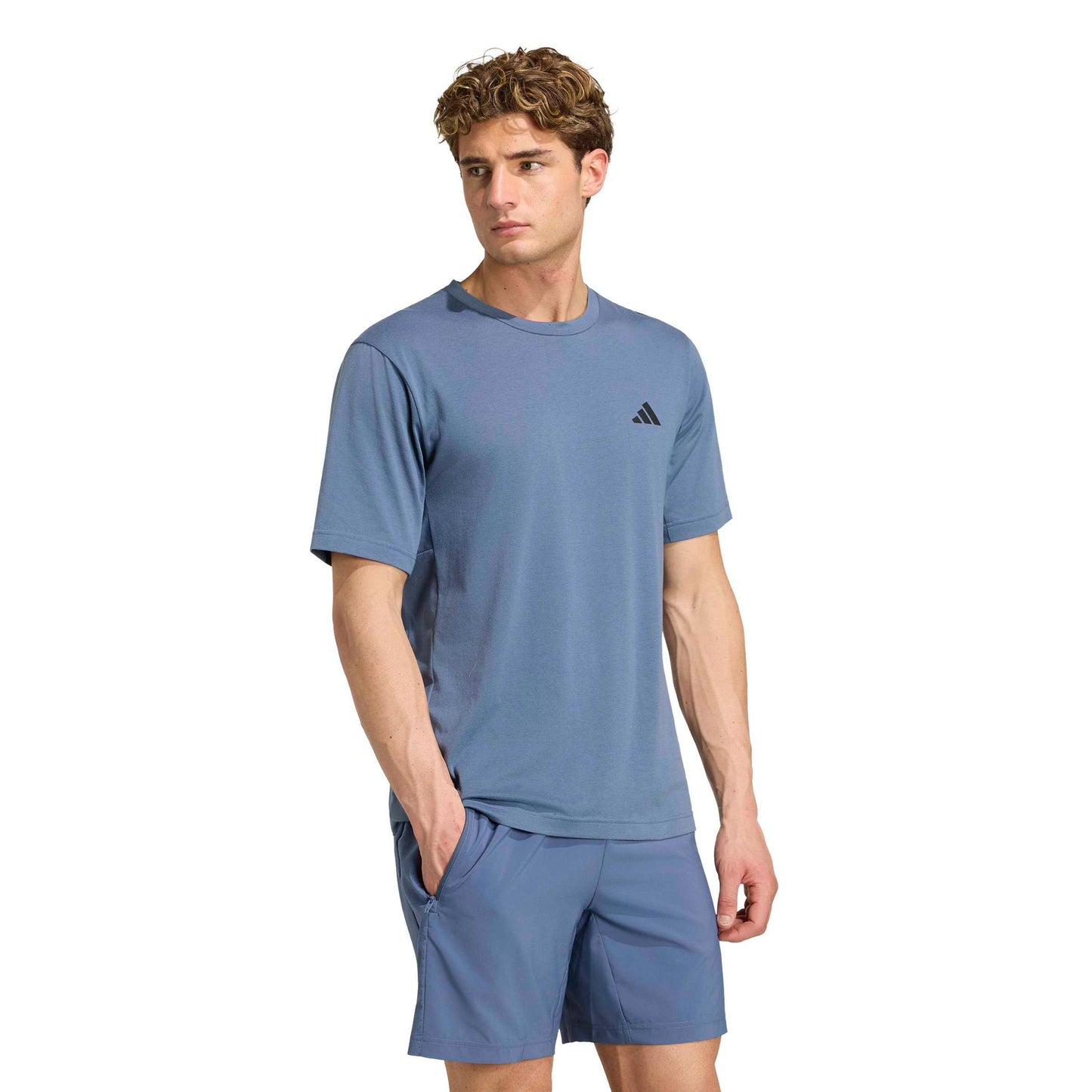 adidas Essentials T-shirt Hommes - bleu gris