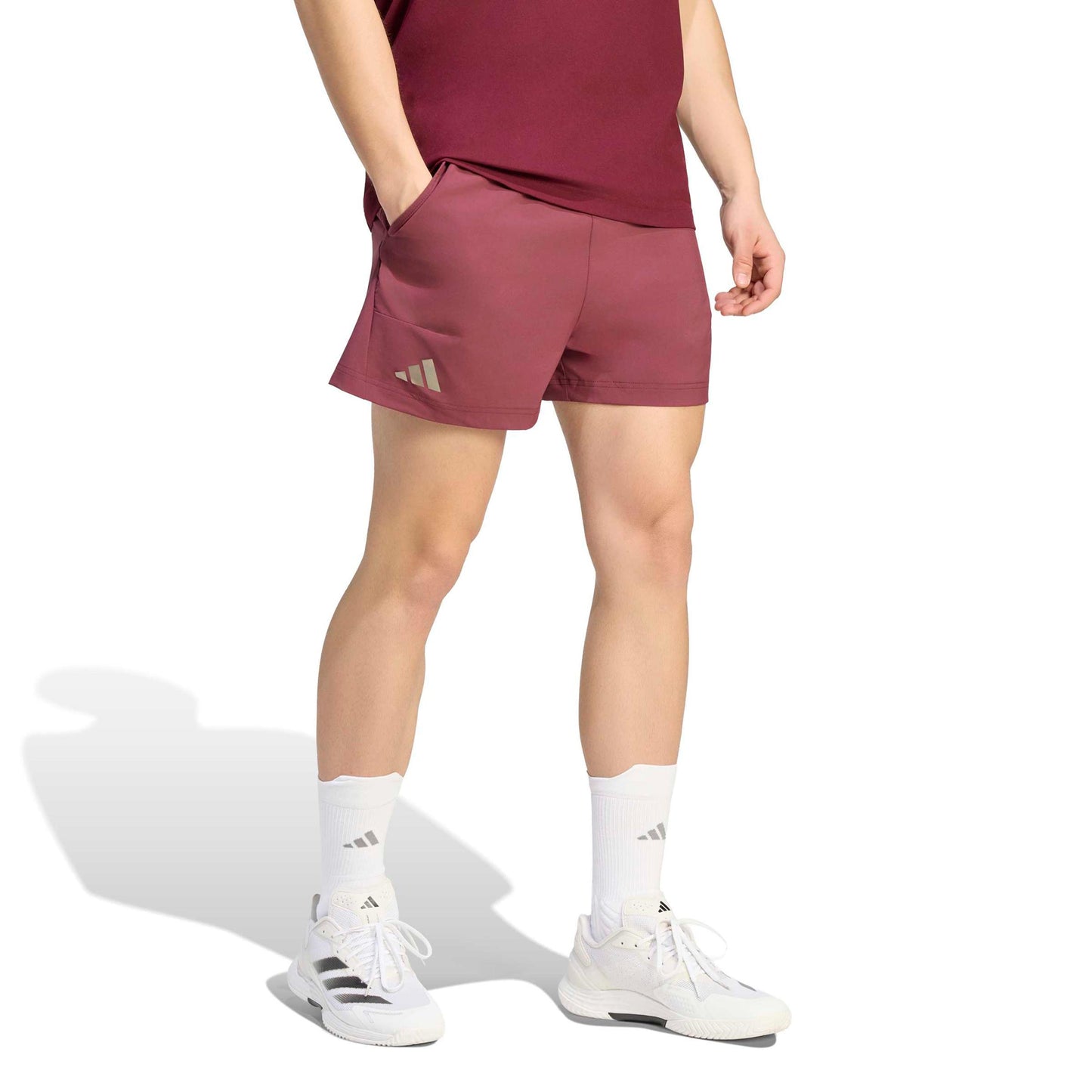 adidas Short & Tight Set Shorts Hommes - rouge vin