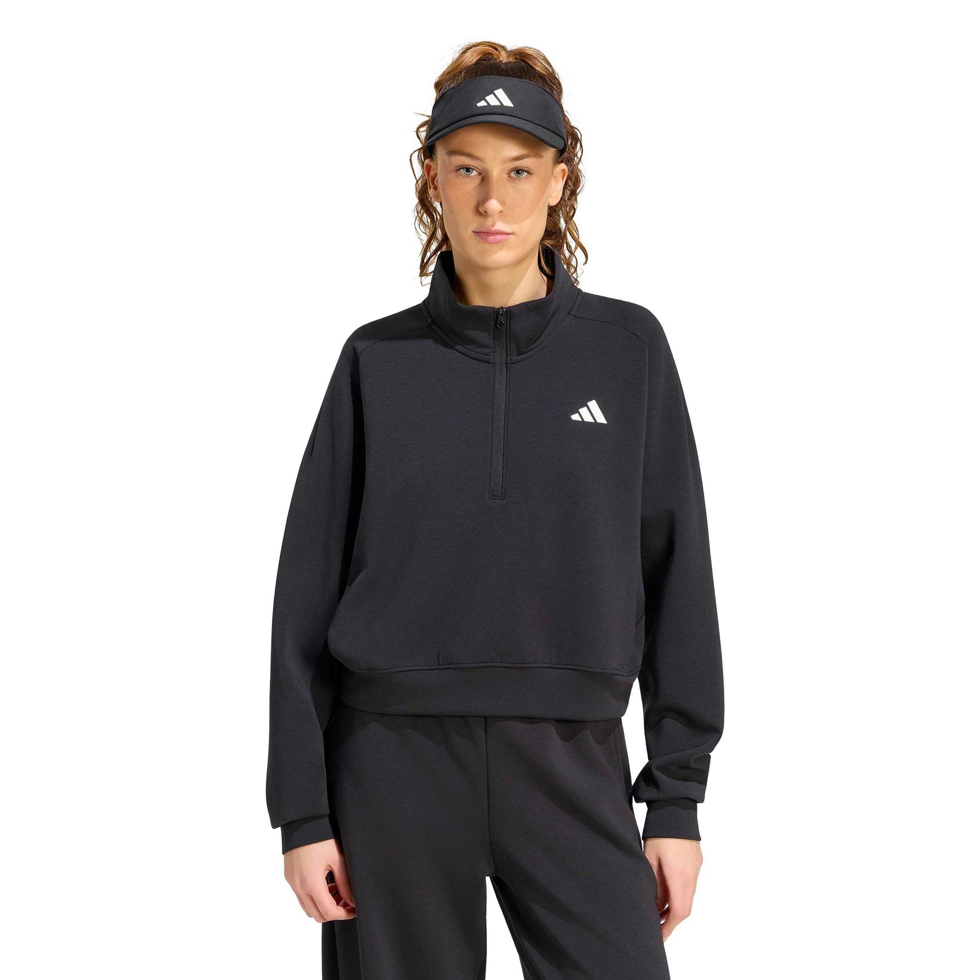 adidas Cover Up Half-Zip Sweat-shirt Femmes - noir