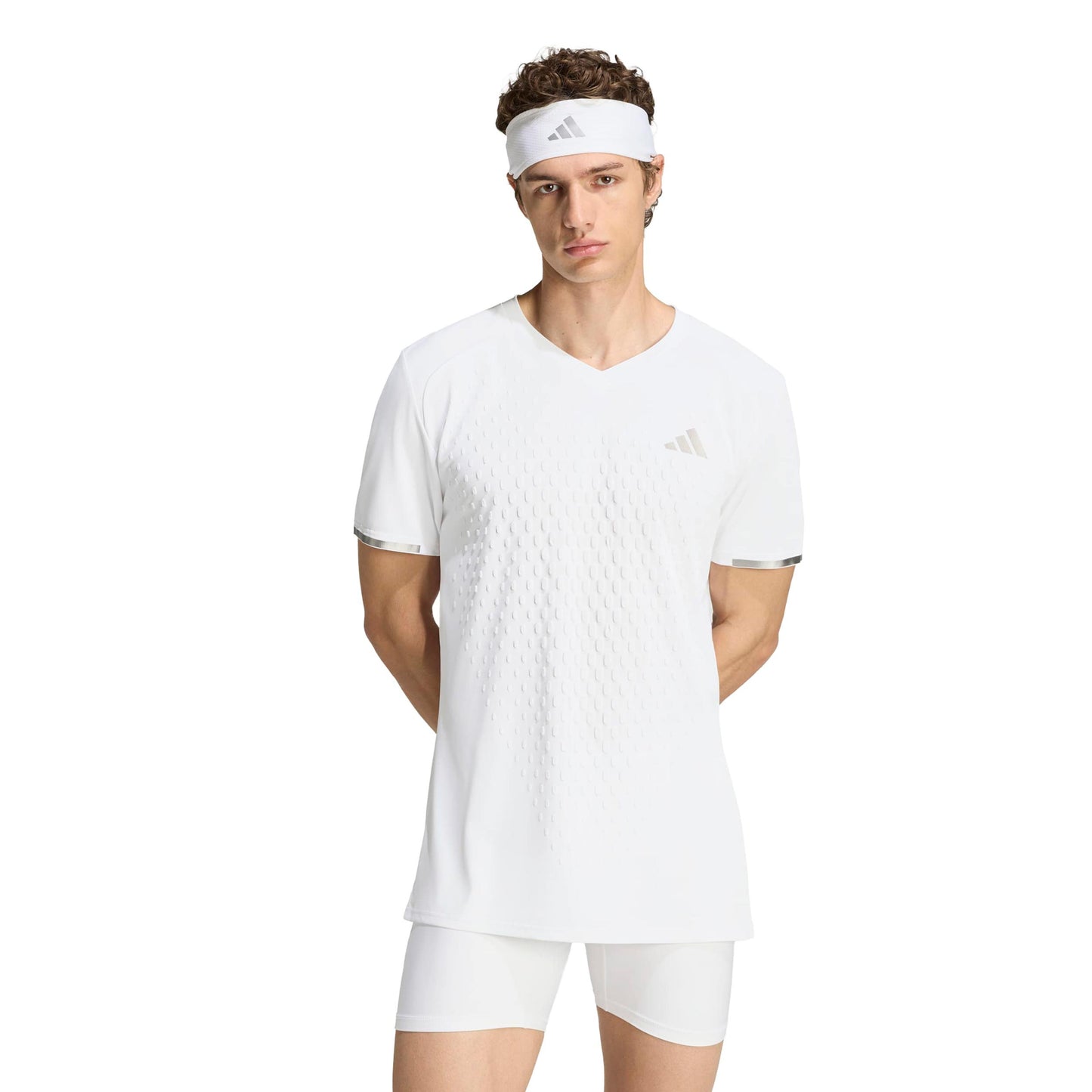 adidas 3D Freelift Pro T-shirt Hommes - blanc, argent