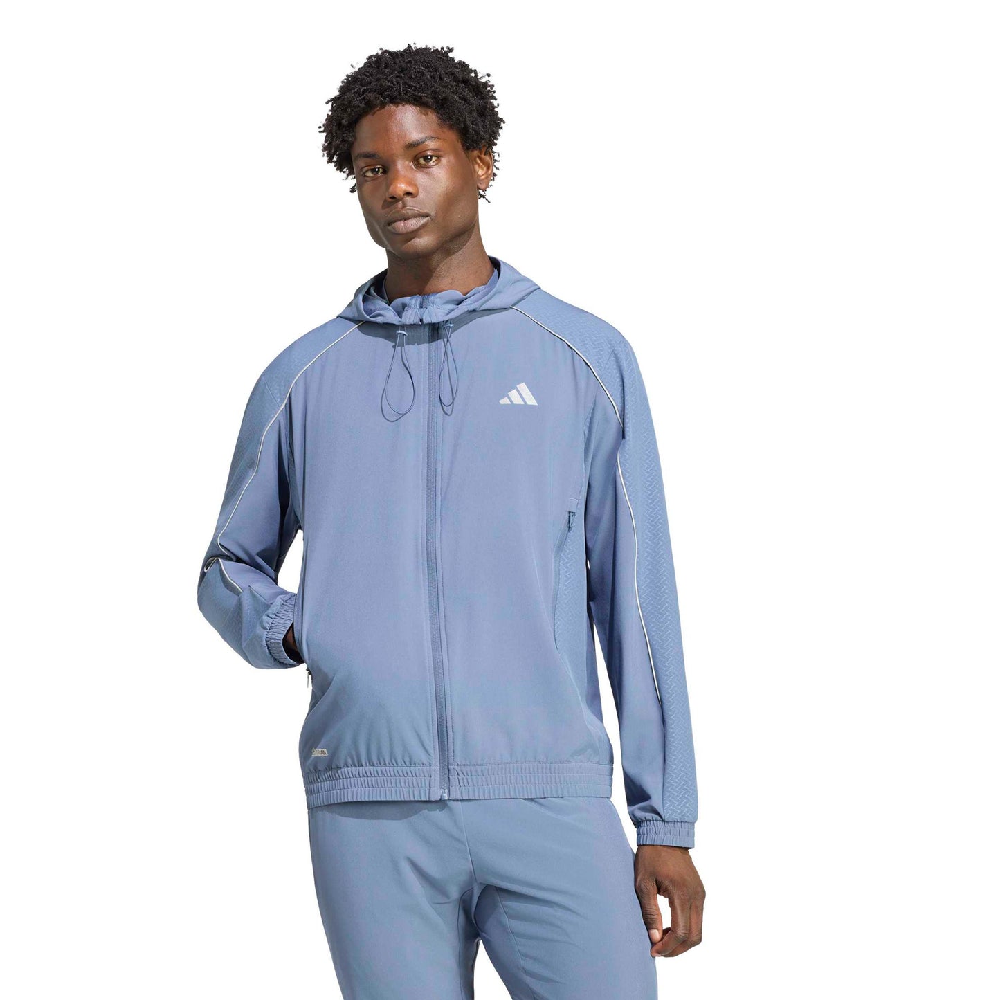 adidas Tech Stop Veste de survêtement Hommes - bleu gris