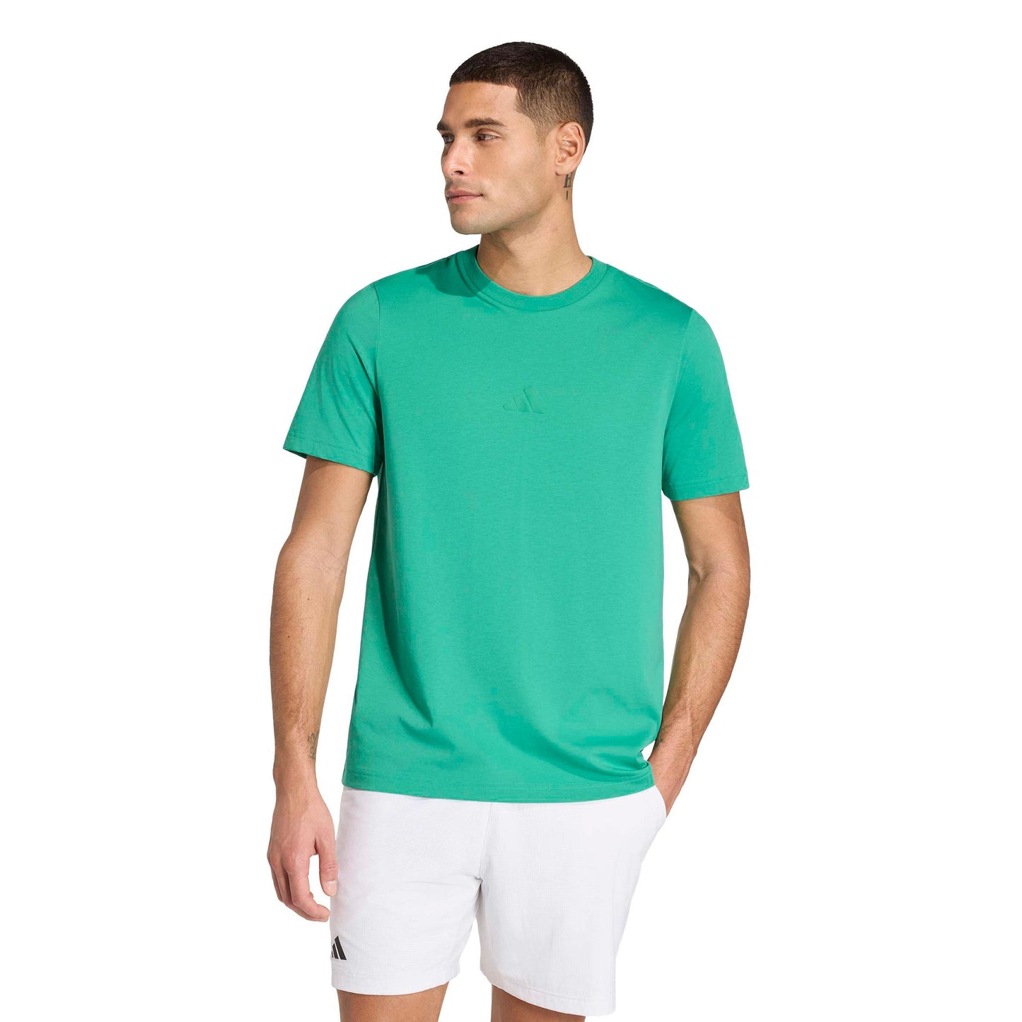 adidas Graphik T-shirt Hommes - vert foncé