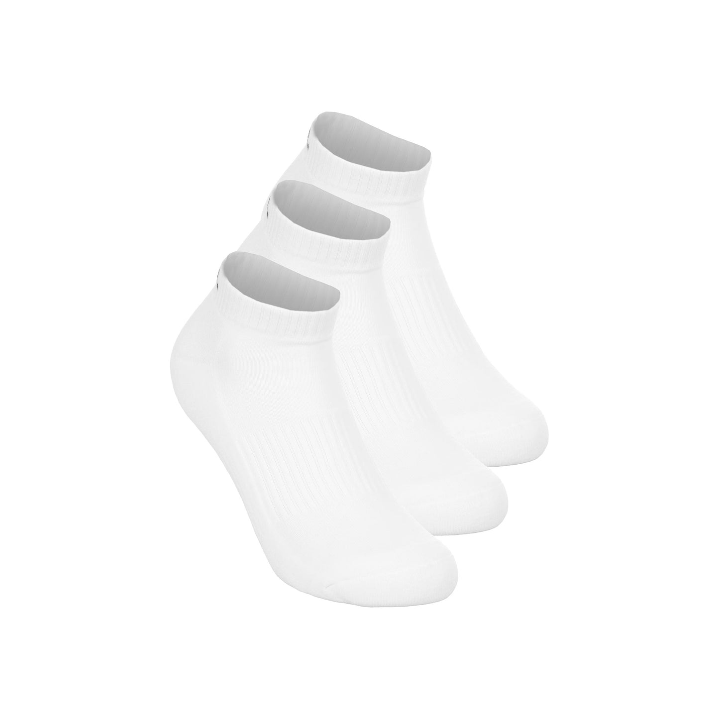 Padel-Point Padel Chaussettes de tennis Pack de 3 Unisex - blanc