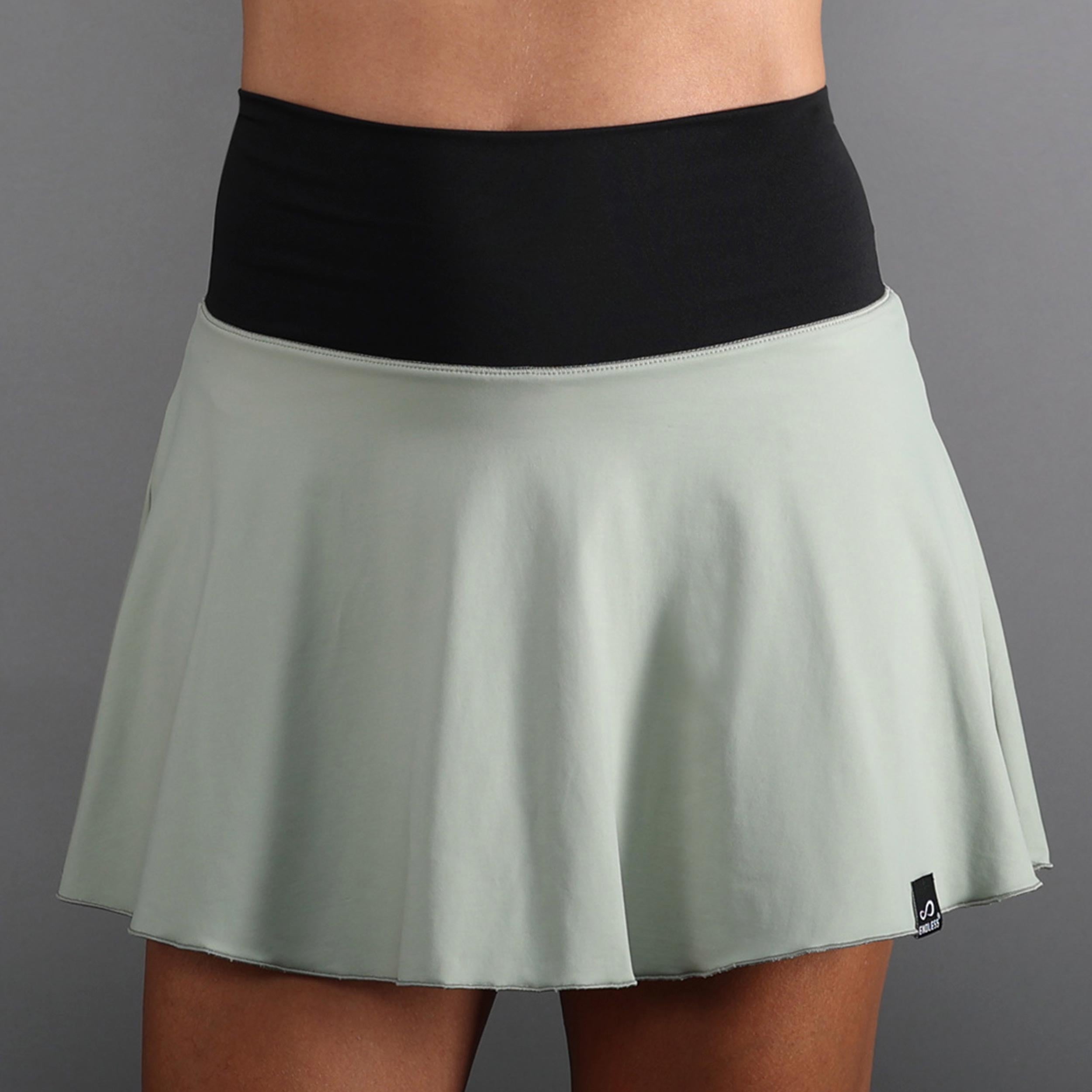 Endless LUX II Jupe Femmes - vert olive, blanc