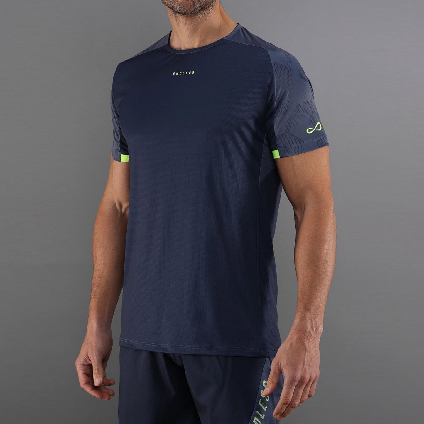 Endless RYKER T-shirt Hommes - bleu, jaunes fluo