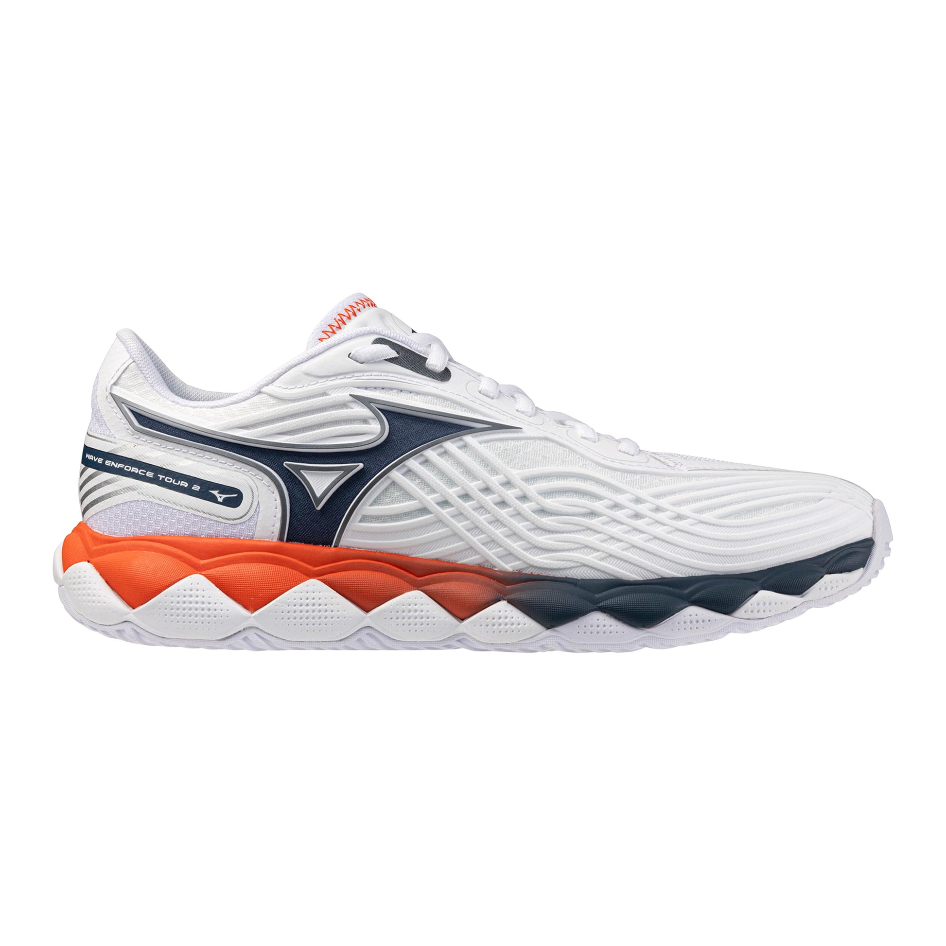 Mizuno Wave Enforce Tour 2 Chaussures toutes surfaces Hommes - blanc, bleu