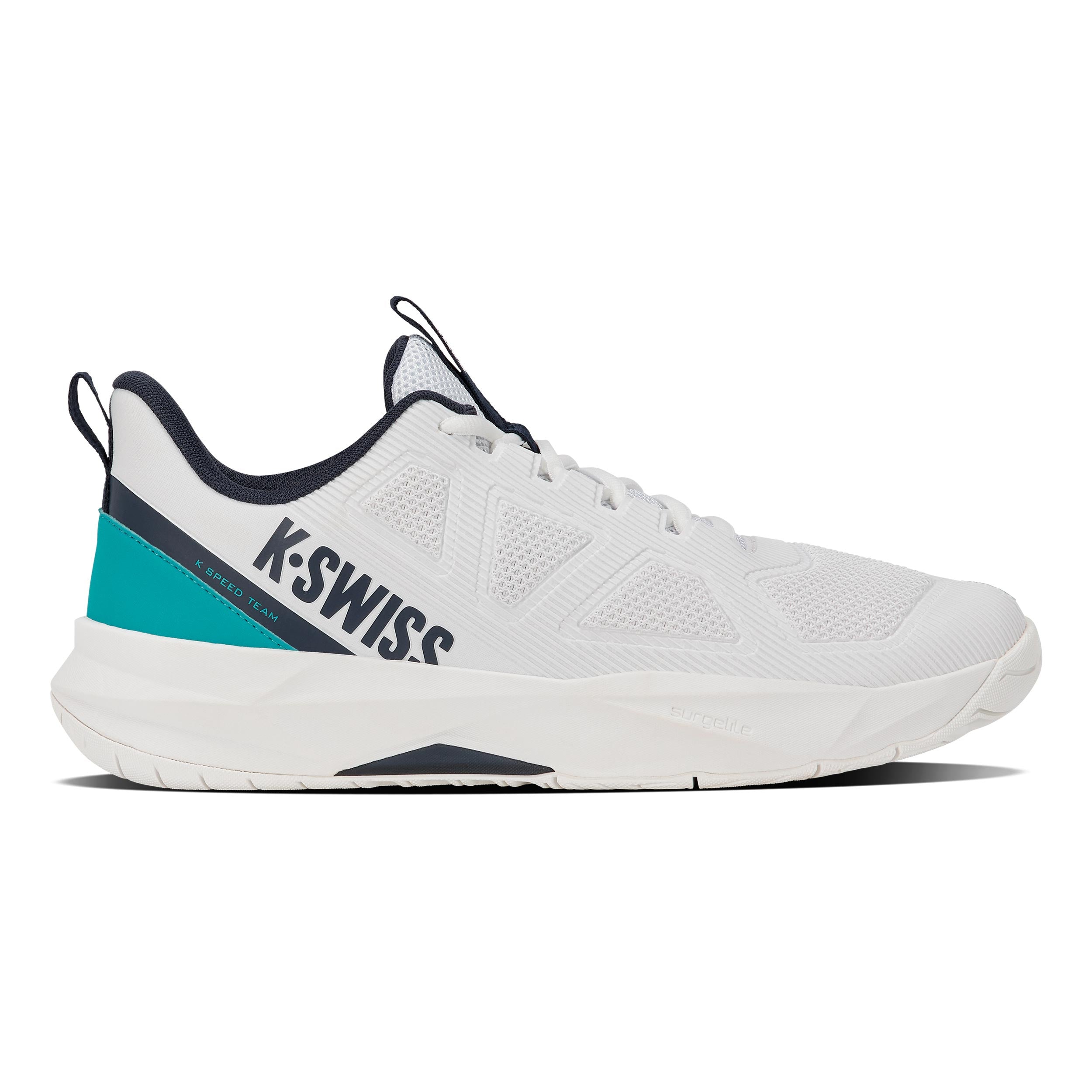 K-Swiss K-Speed Team Chaussures toutes surfaces Hommes - blanc, turquoise