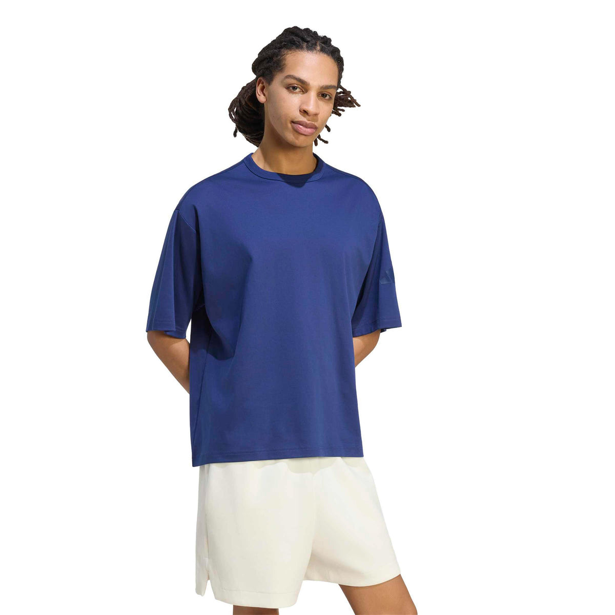 adidas Soft Lux T-shirt Hommes - bleu foncé