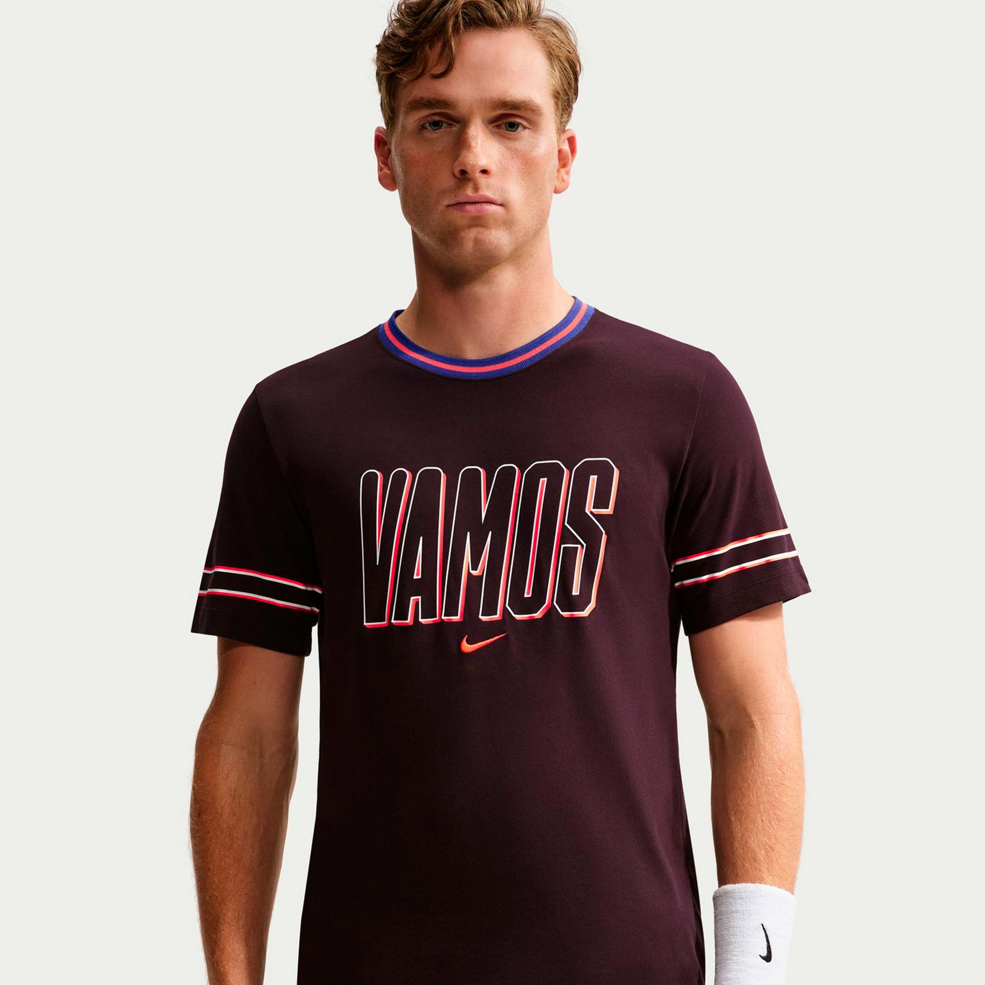 Nike Court Dri-Fit T-shirt Hommes - rouge vin