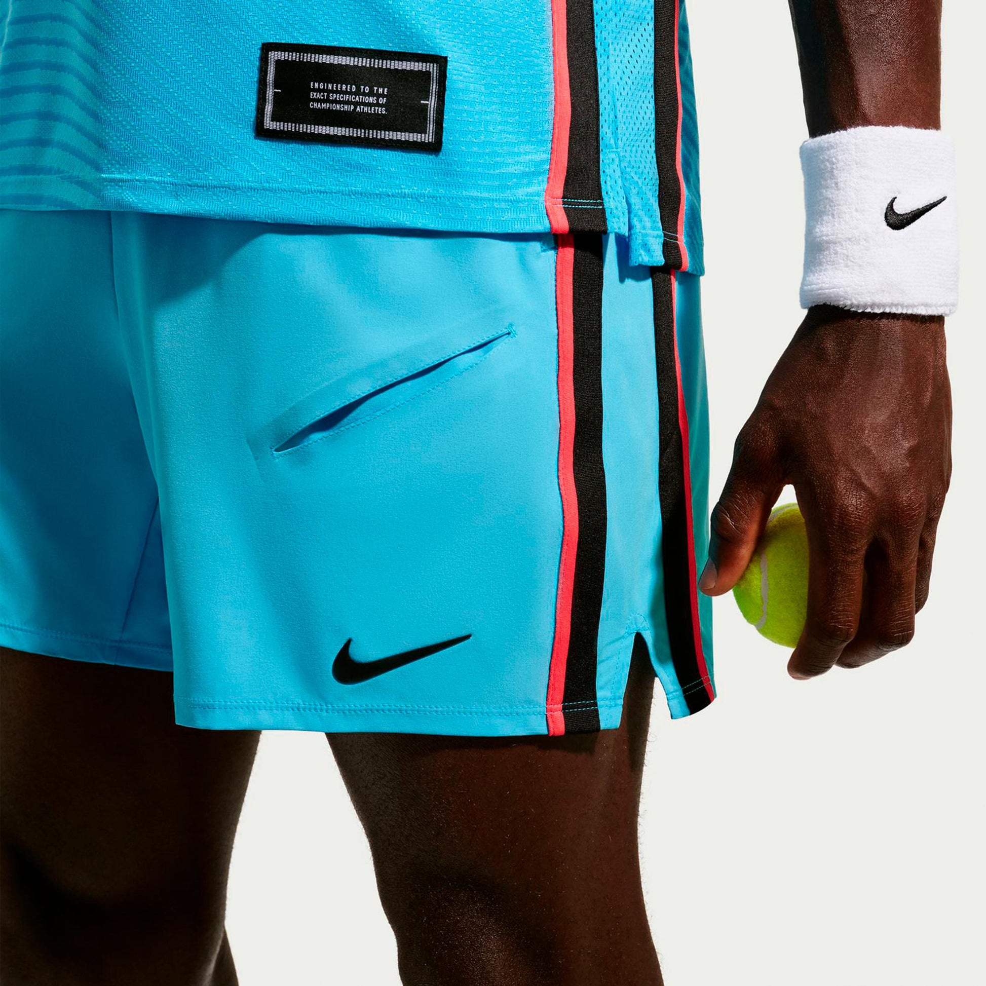 Nike Court Slam Shorts Hommes - bleu clair