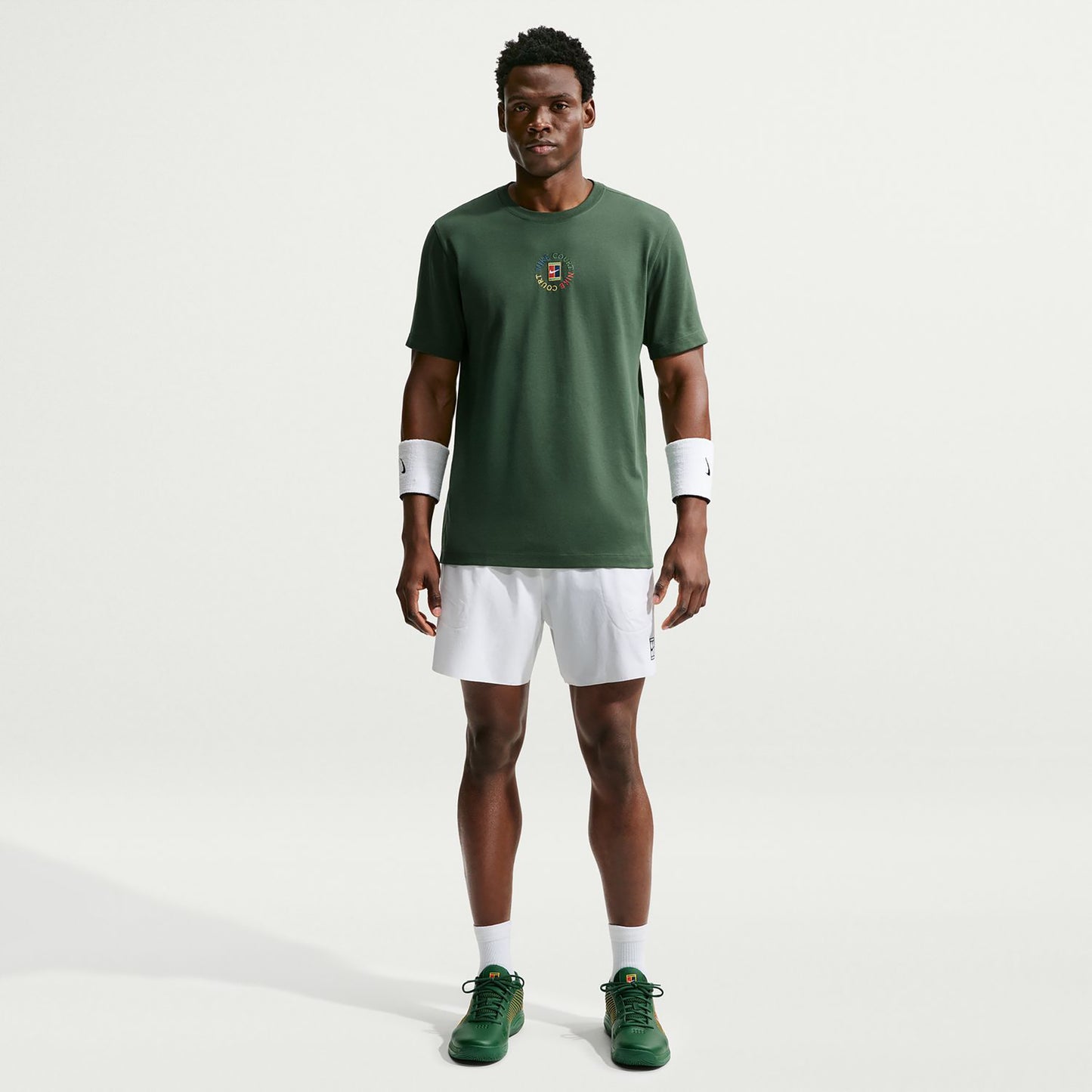 Nike Court T-shirt Hommes - vert foncé